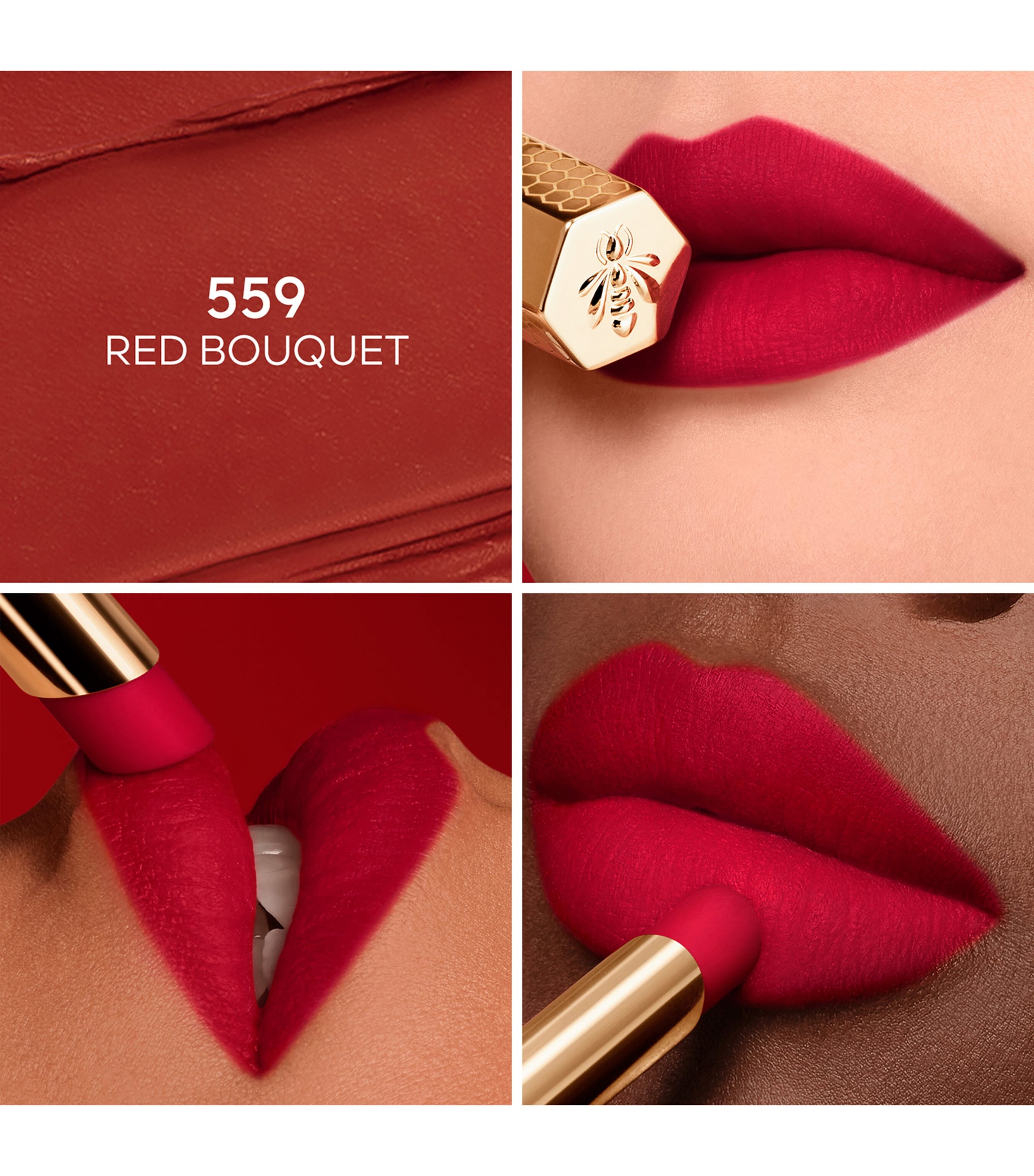 Guerlain KissKiss Honey-Infused Intense Lipstick - Refill Red Bouquet Image 2