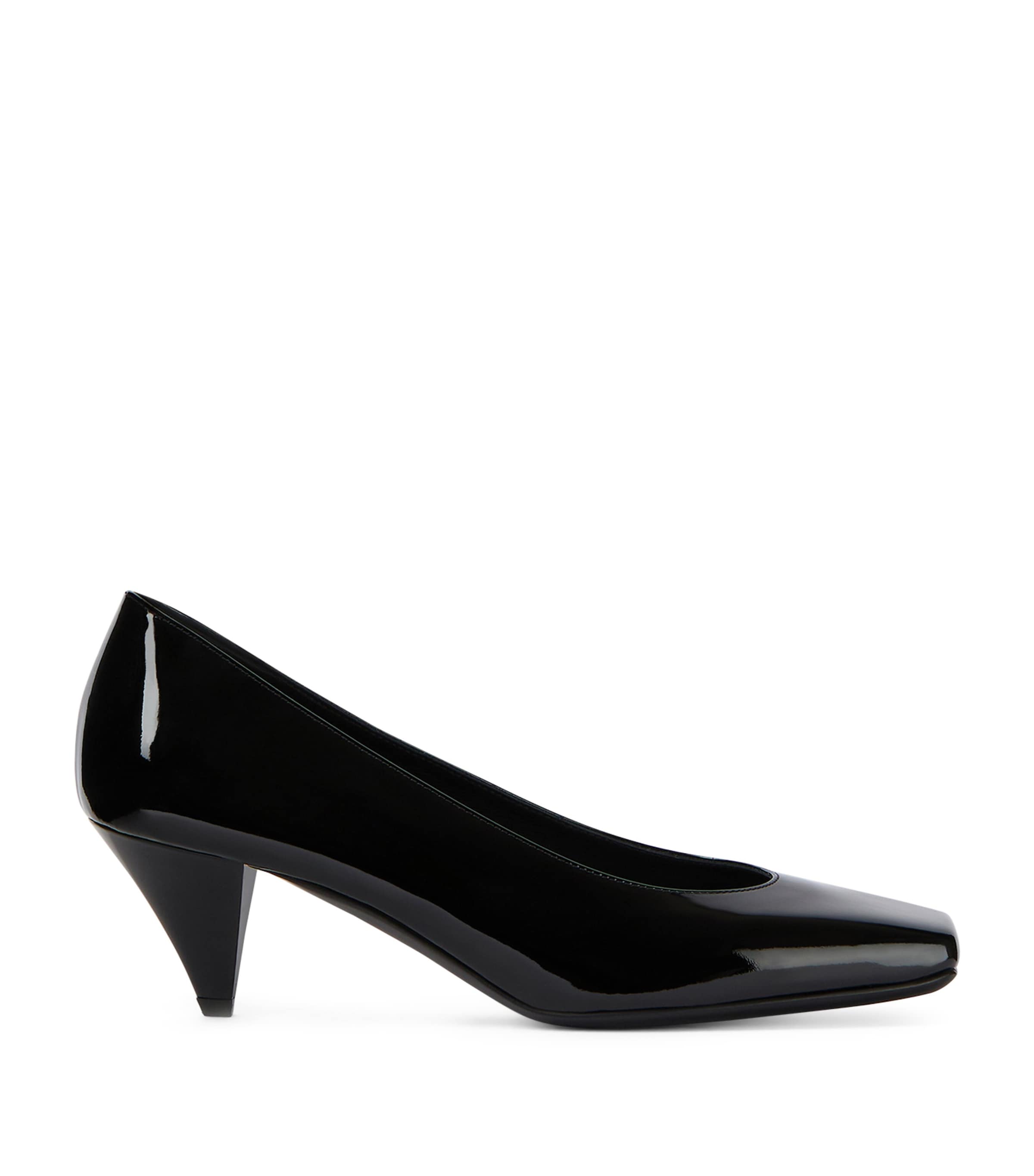 Givenchy Patent Leather Square-Toe Pumps 55 Black Image 1