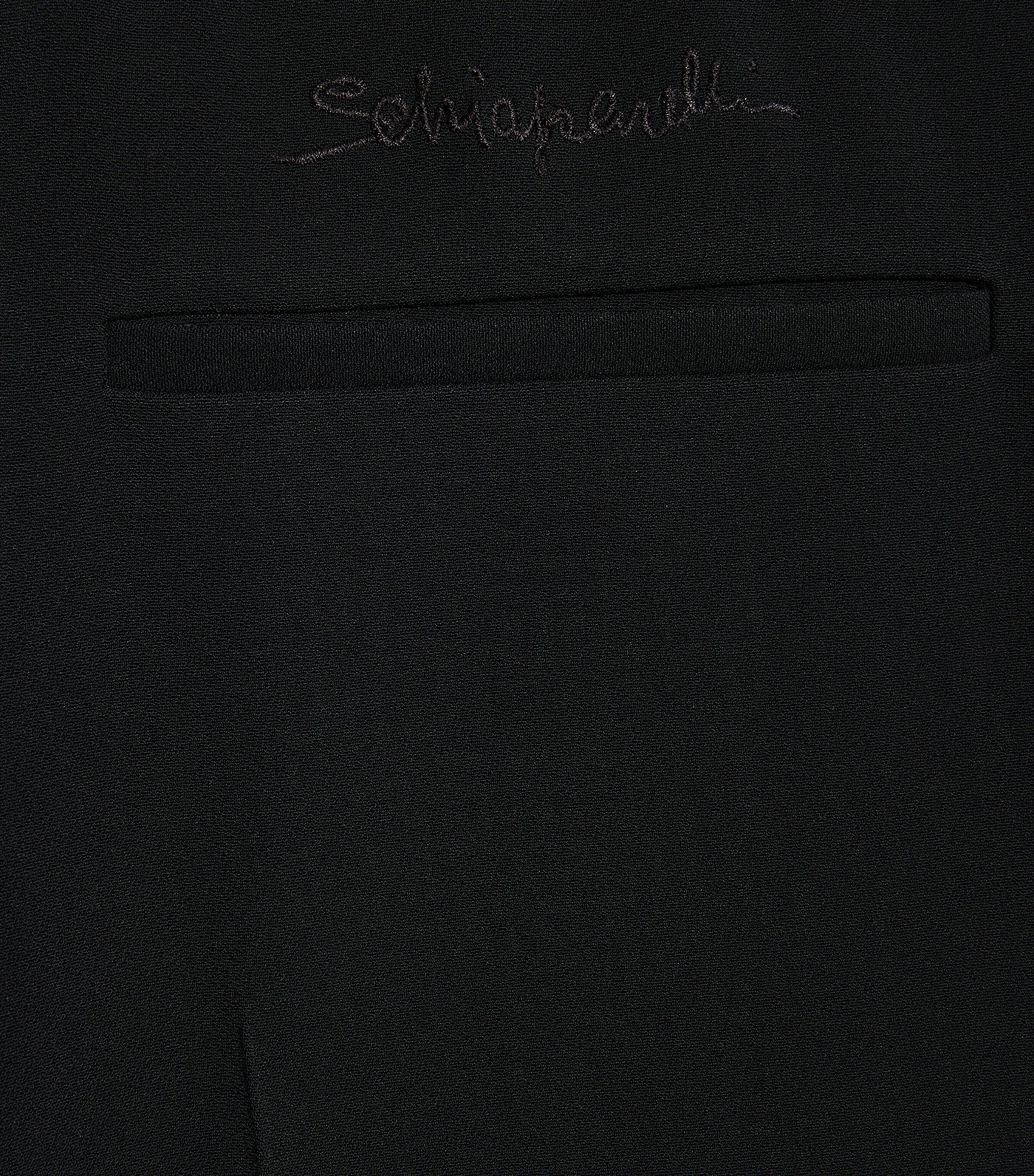 Schiaparelli Womens Virgin Wool Boyfit Trousers Black Image 3