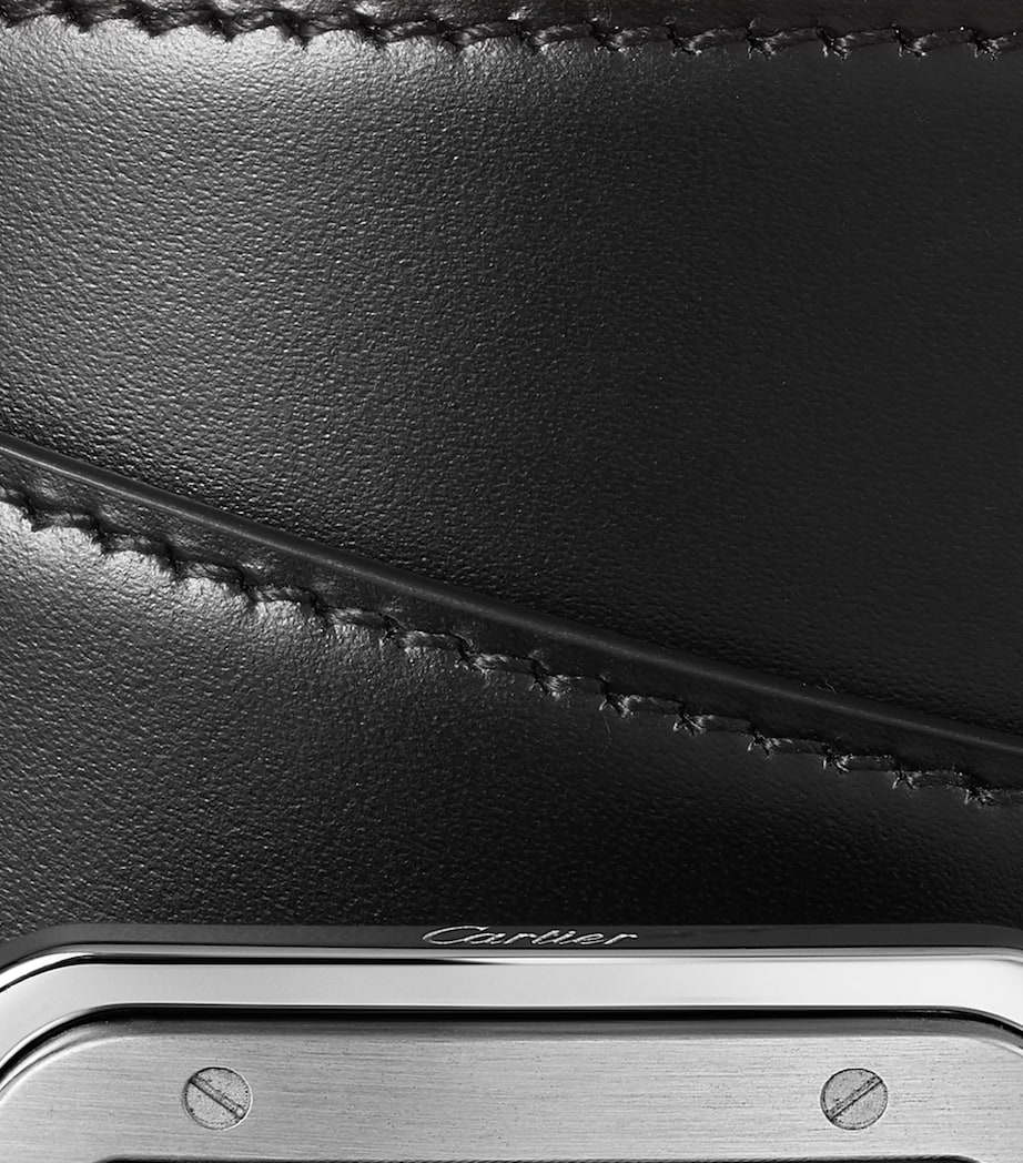 Cartier Leather Reversible Santos de Cartier Belt Black Image 7