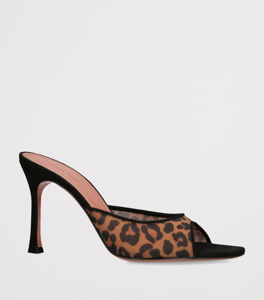 Mesh Leopard Print Alexa Mules 95 BROWN/OTH Image 3