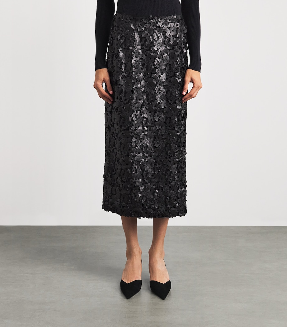 Herskind Womens Anda Midi Skirt Black Image 4