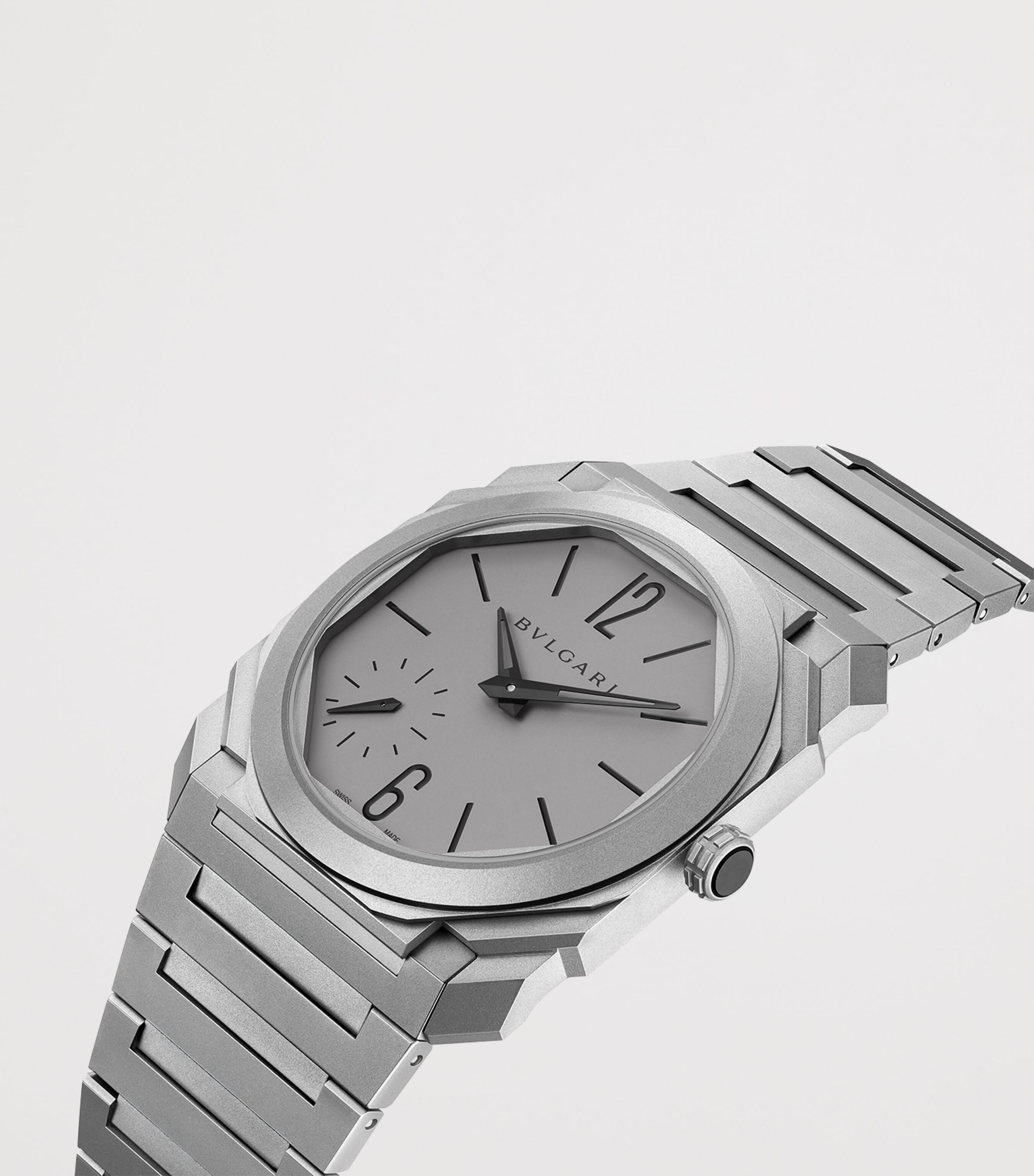 Bvlgari Titanium Octo Finissimo Automatic Watch 37mm Grey Image 8