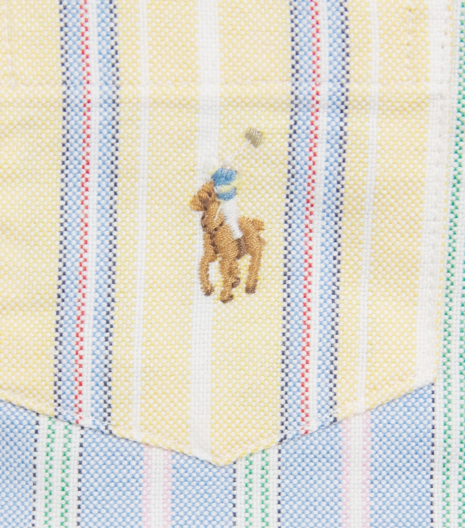 Ralph Lauren Kids Cotton Oxford Fun Playsuit (6-18 Months) Image 3
