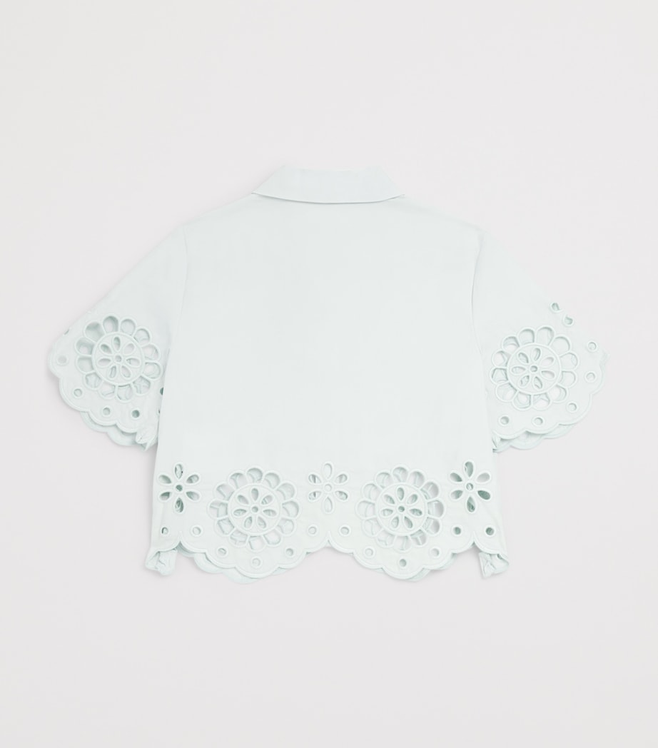 Cotton Broderie Awaken Shirt (1-12 Years) SOFT MINT Image 2