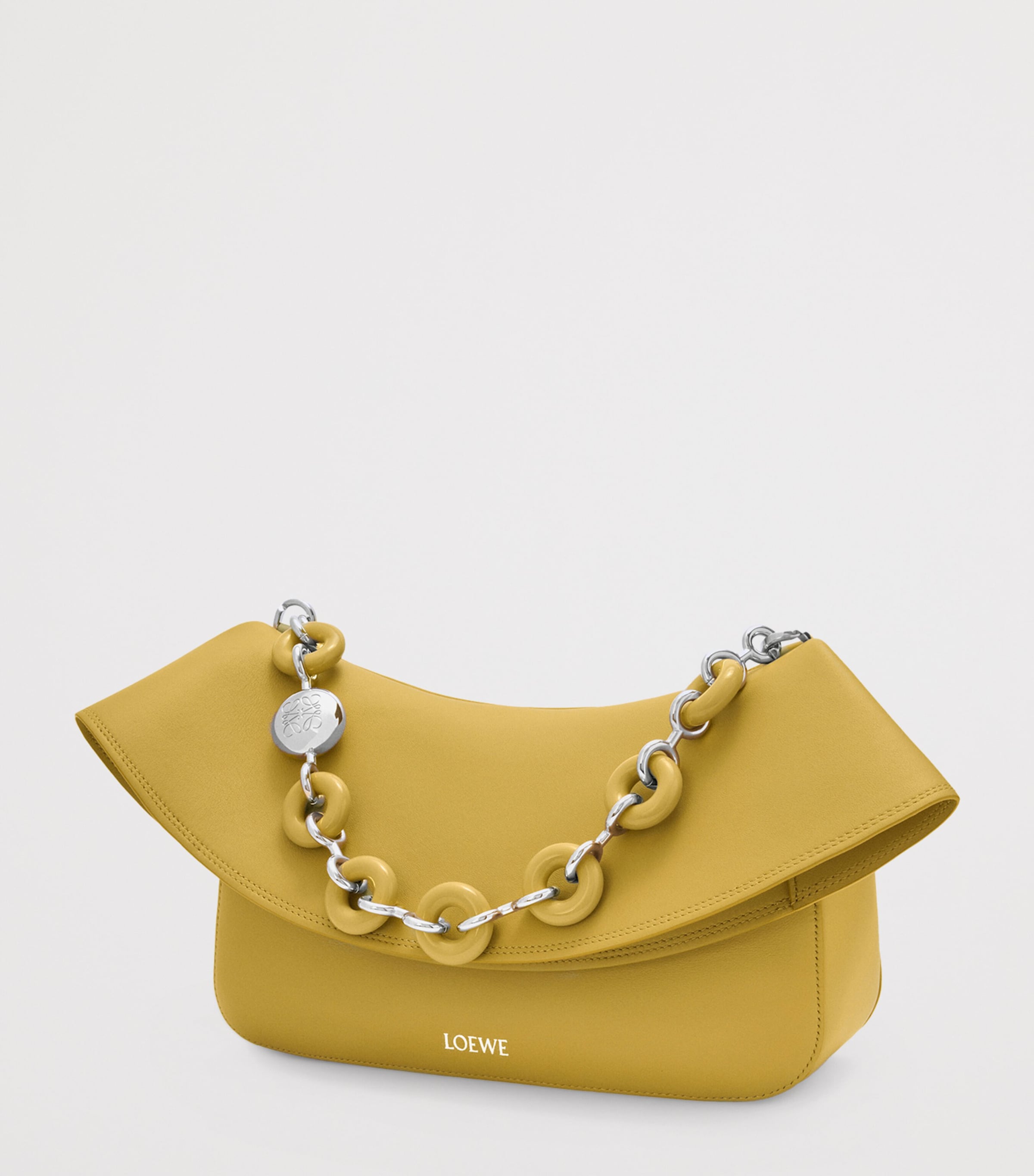 ショルダーバッグ・ポシェット Loewe Sand Leather Medium Ola Shoulder Bag Loewe Ola Medium Shoulder Bag in Calfskin Leather | Neiman