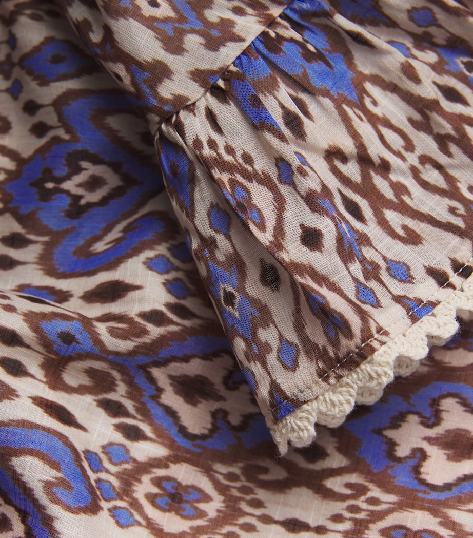 Cotton Wylie Drawstring Dress (1-12 Years) CORIK CORNFLOWER Image 3