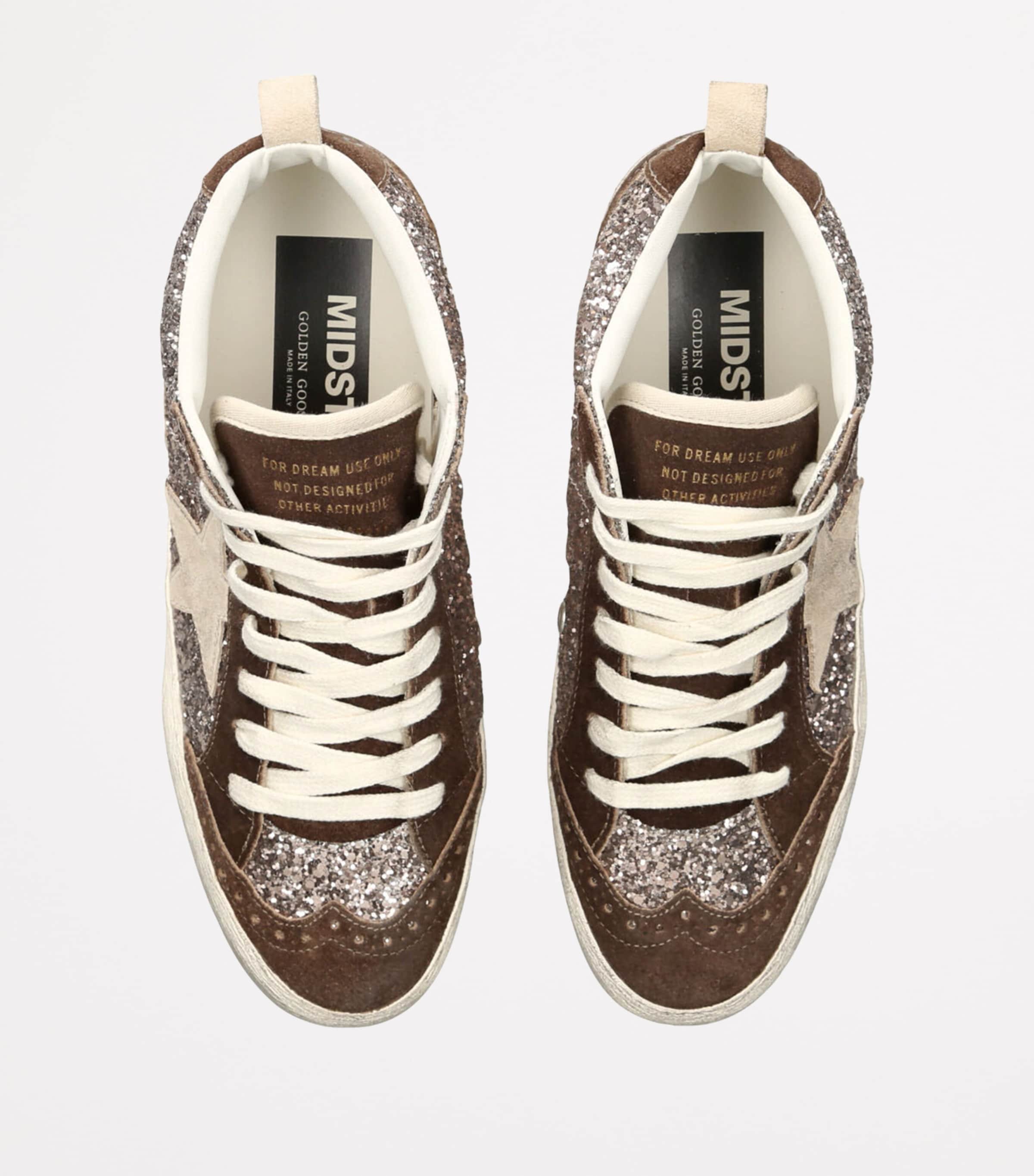 Glitter Mid Star Sneakers BROWN/OTH Image 4