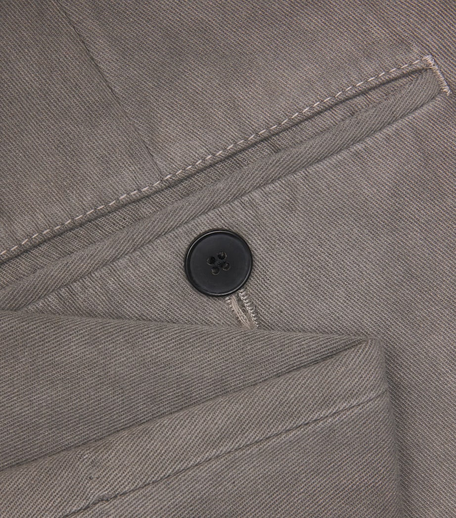 Cotton-Linen Soso’s Repaired Trousers LIGHT GRAY Image 5