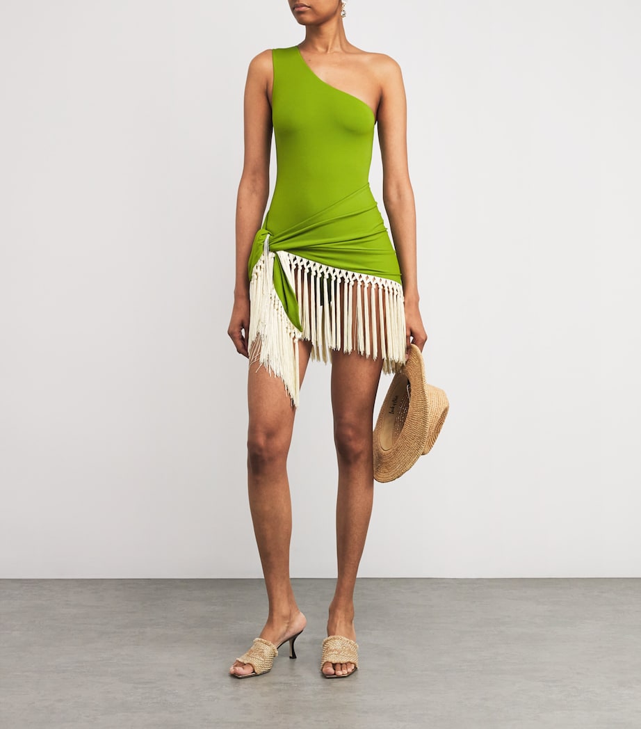 Pareo-Detail Yacare Swimsuit APPLE Image 2