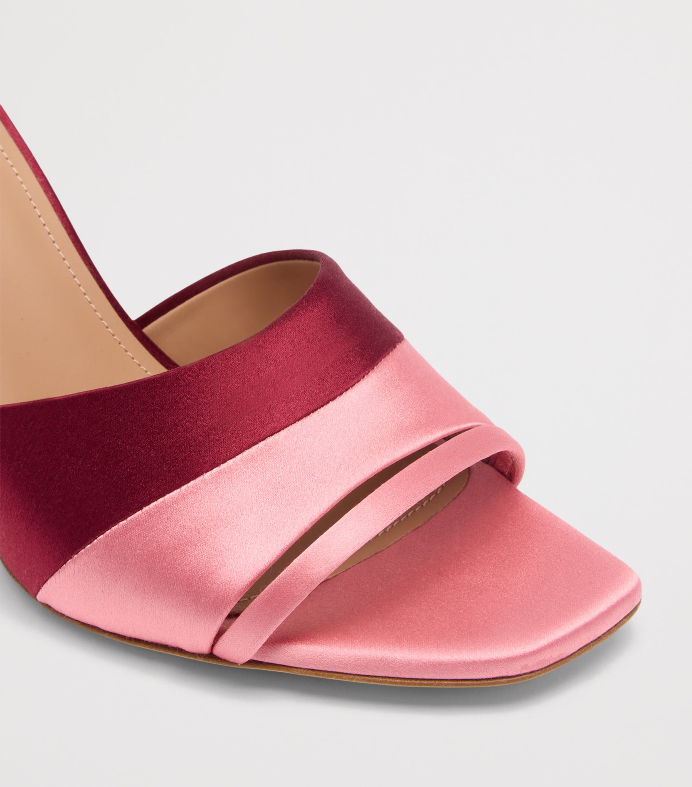 Malone Souliers Satin Roxanne Heeled Sandals 70 Burgundy Image 5