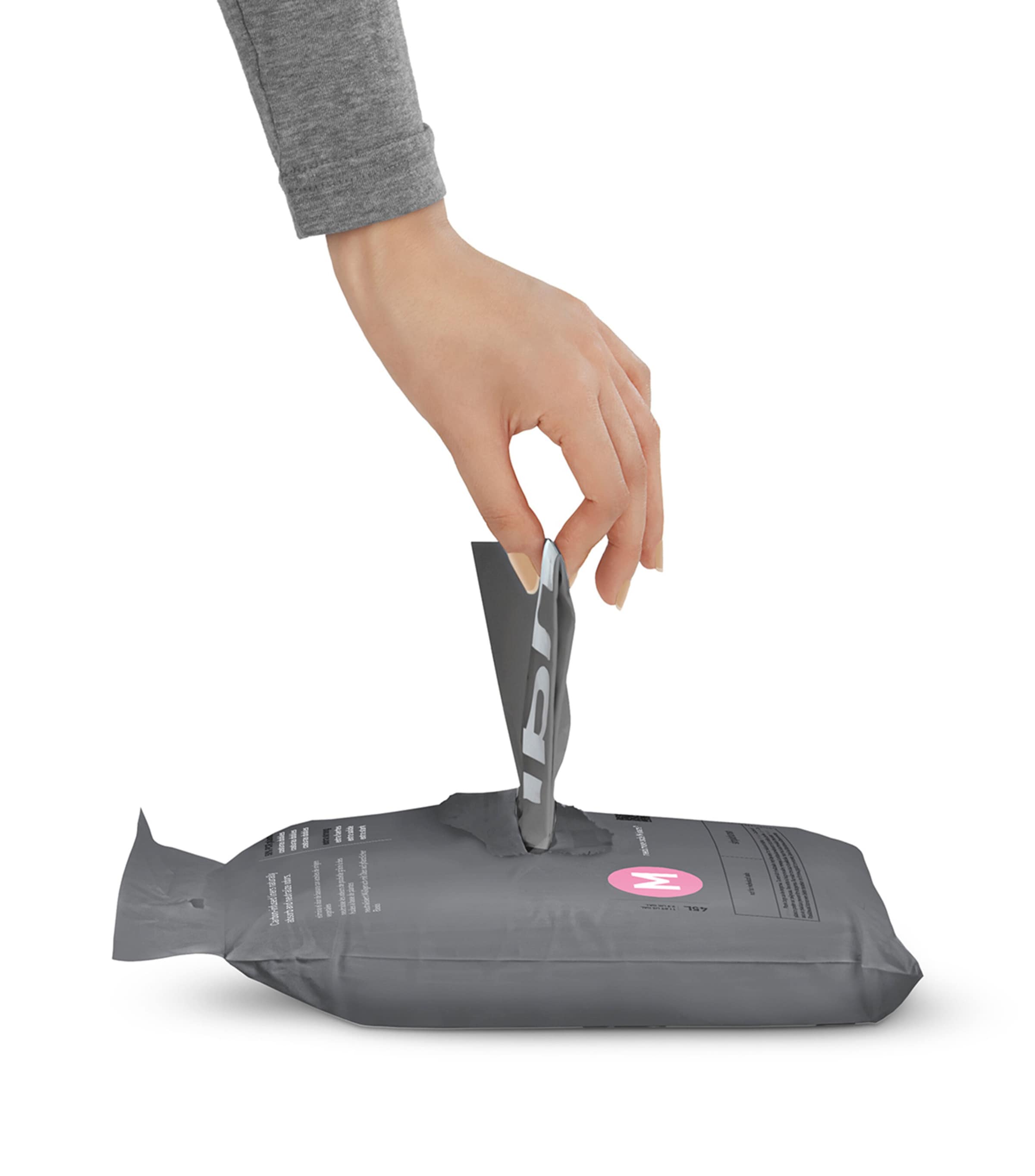 Custom Fit Code M Bin Liners (Pack of 40) BLACK Image 3