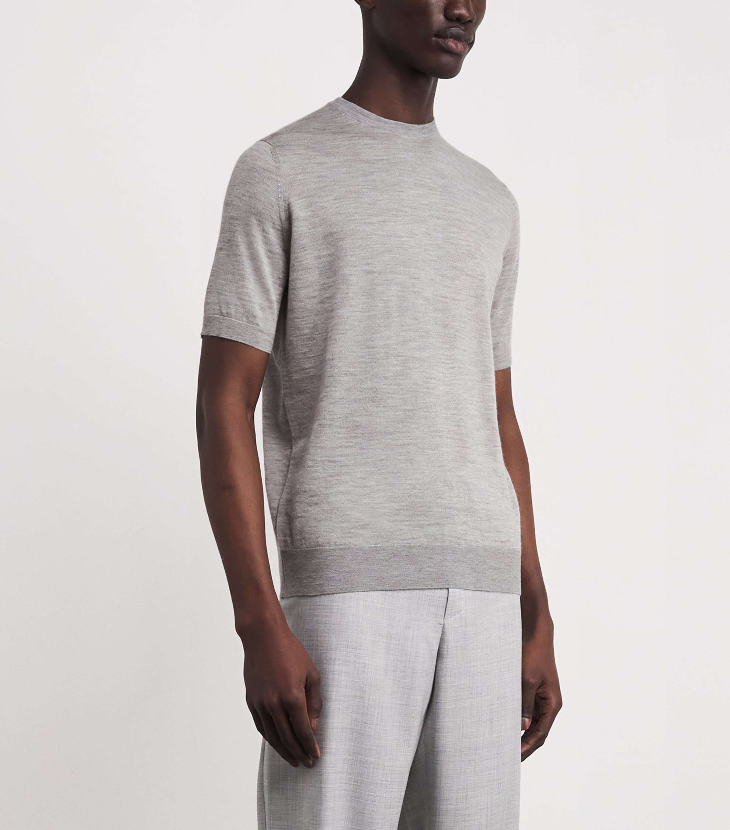 Cashmere-Silk T-Shirt 11010 GREY Image 3