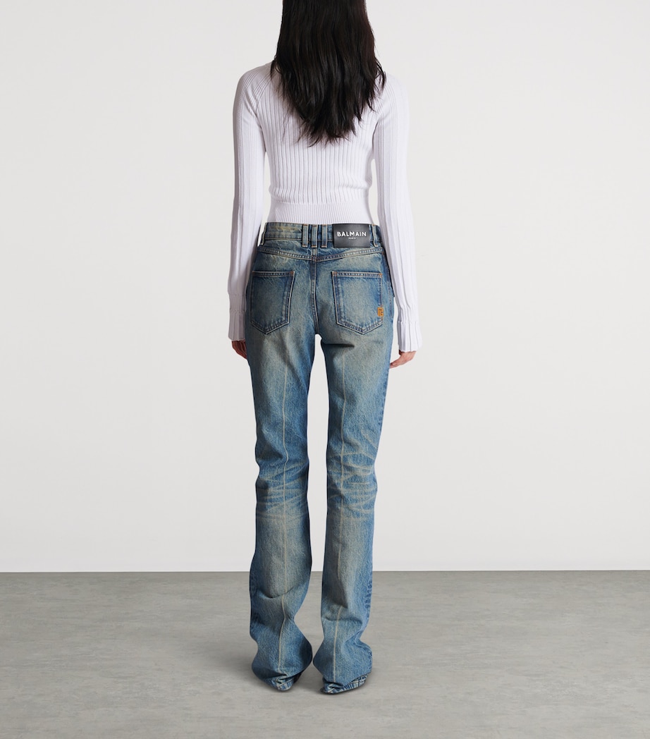 Faded Flared Jeans 6AW BLEU JEAN D+LAV+ Image 6