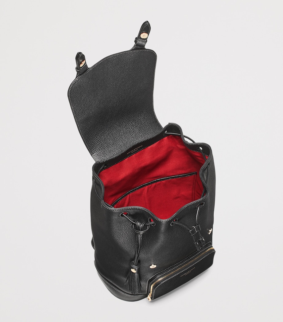 Medium Leather Hudson Backpack BLACK Image 4