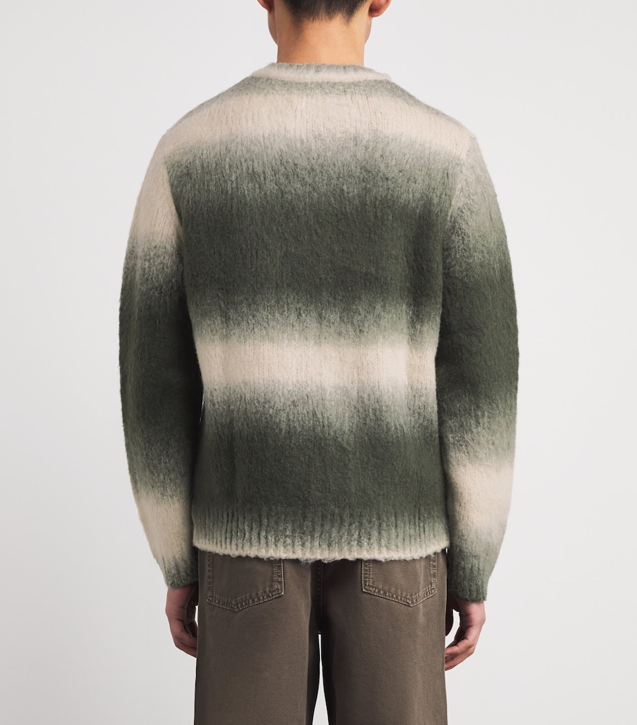 Samsøe Samsøe Mens Wool-Blend Safabio Zip Cardigan Ombre Gray St. Image 4