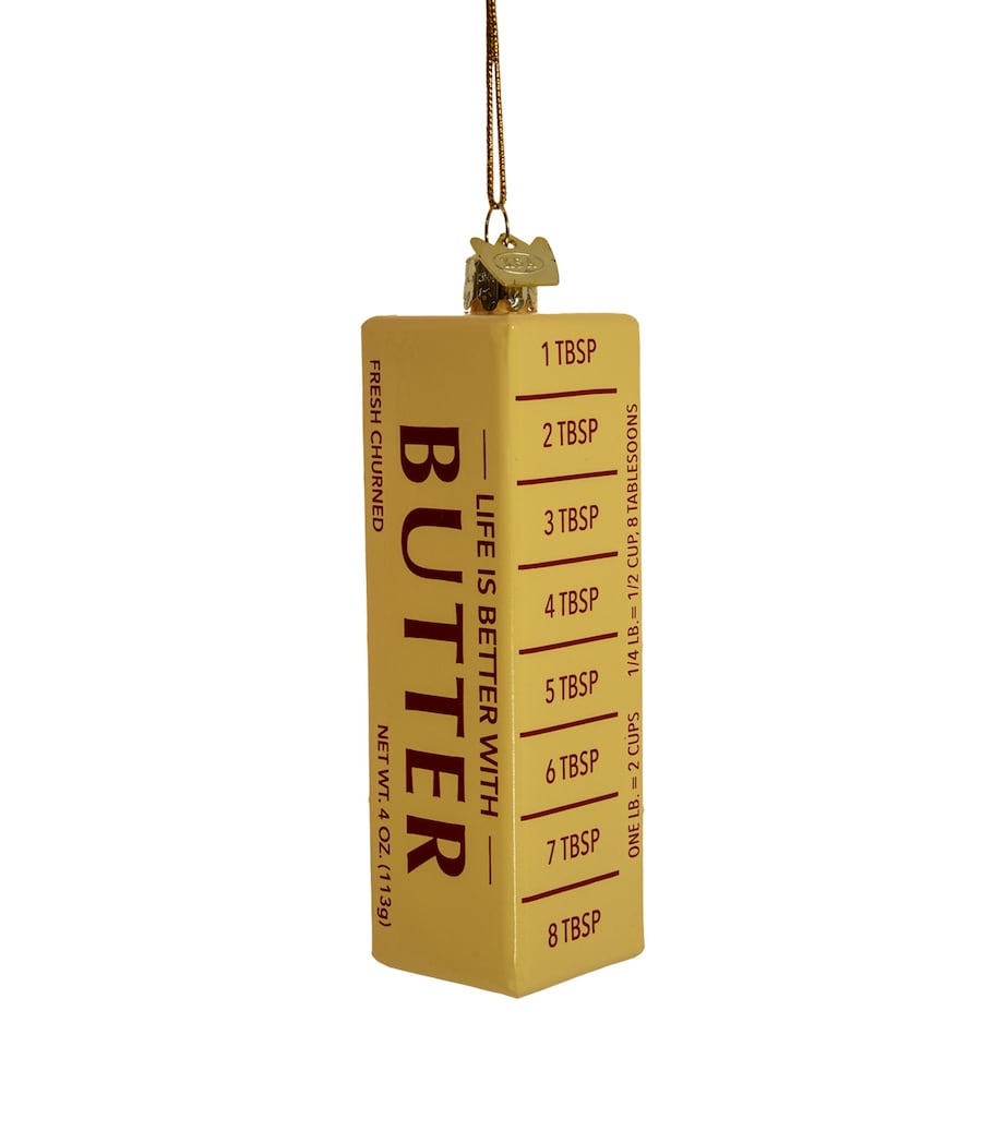 Kurt.S.Adler Butter Tree Decoration Yellow/brown Image 1