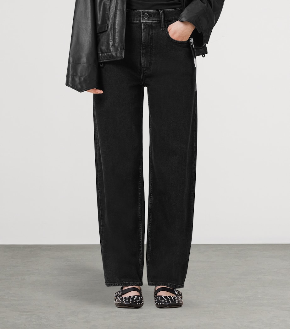 Sadie Barrel-Leg Jeans WASHED BLACK Image 2