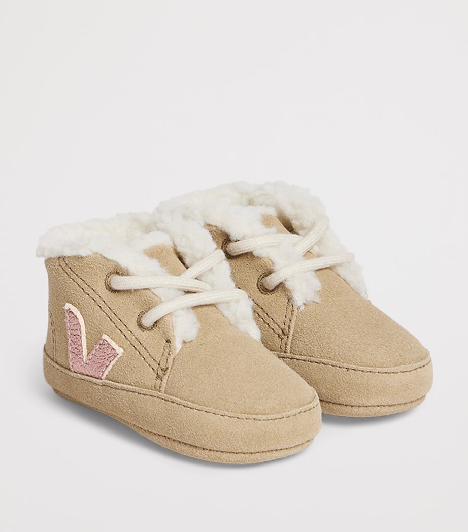 x VEJA Suede Baby Winter Sneakers ROSE FANE Image 2