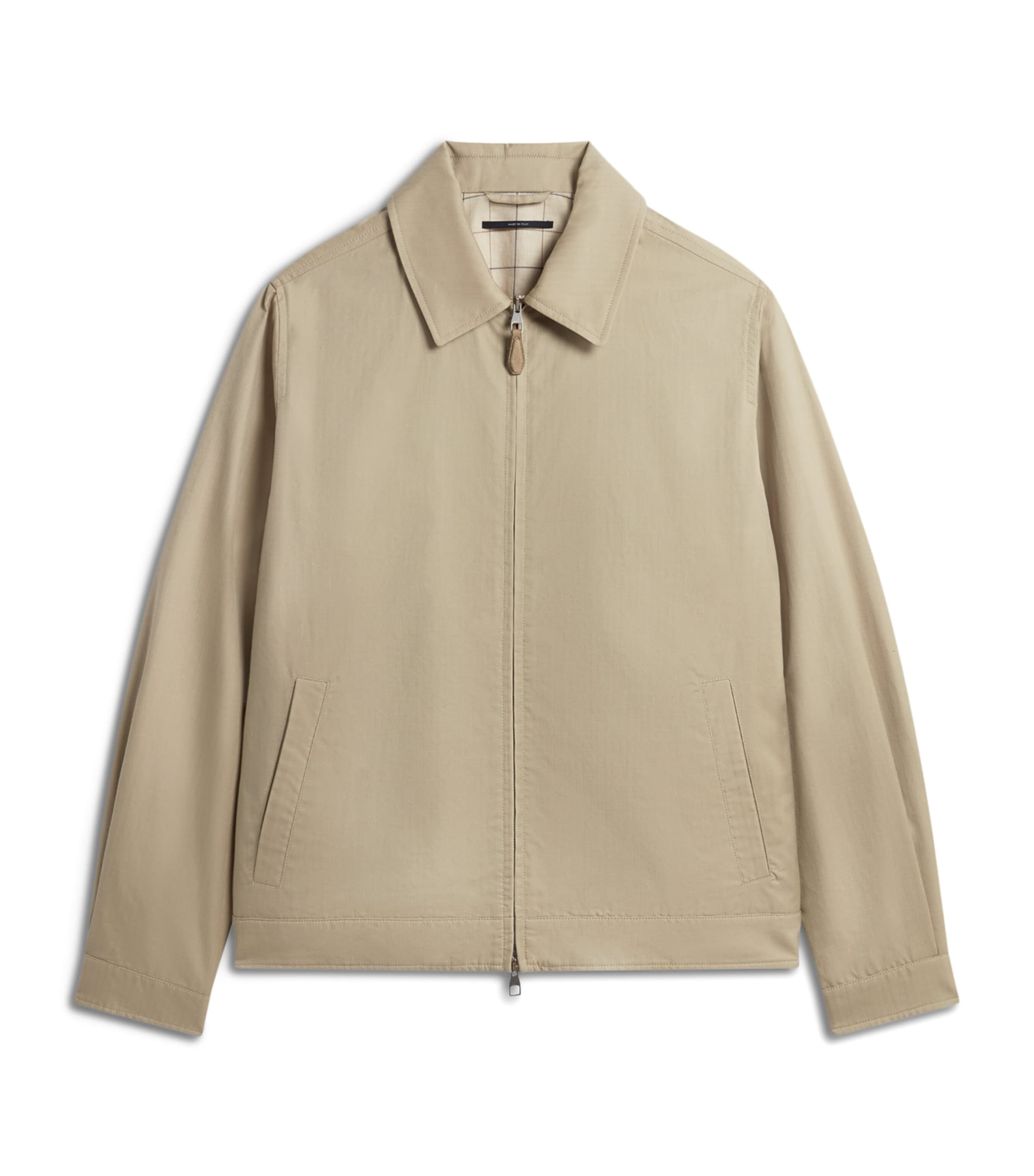 Dunhill Cotton-blend Blouson Jacket In Brown