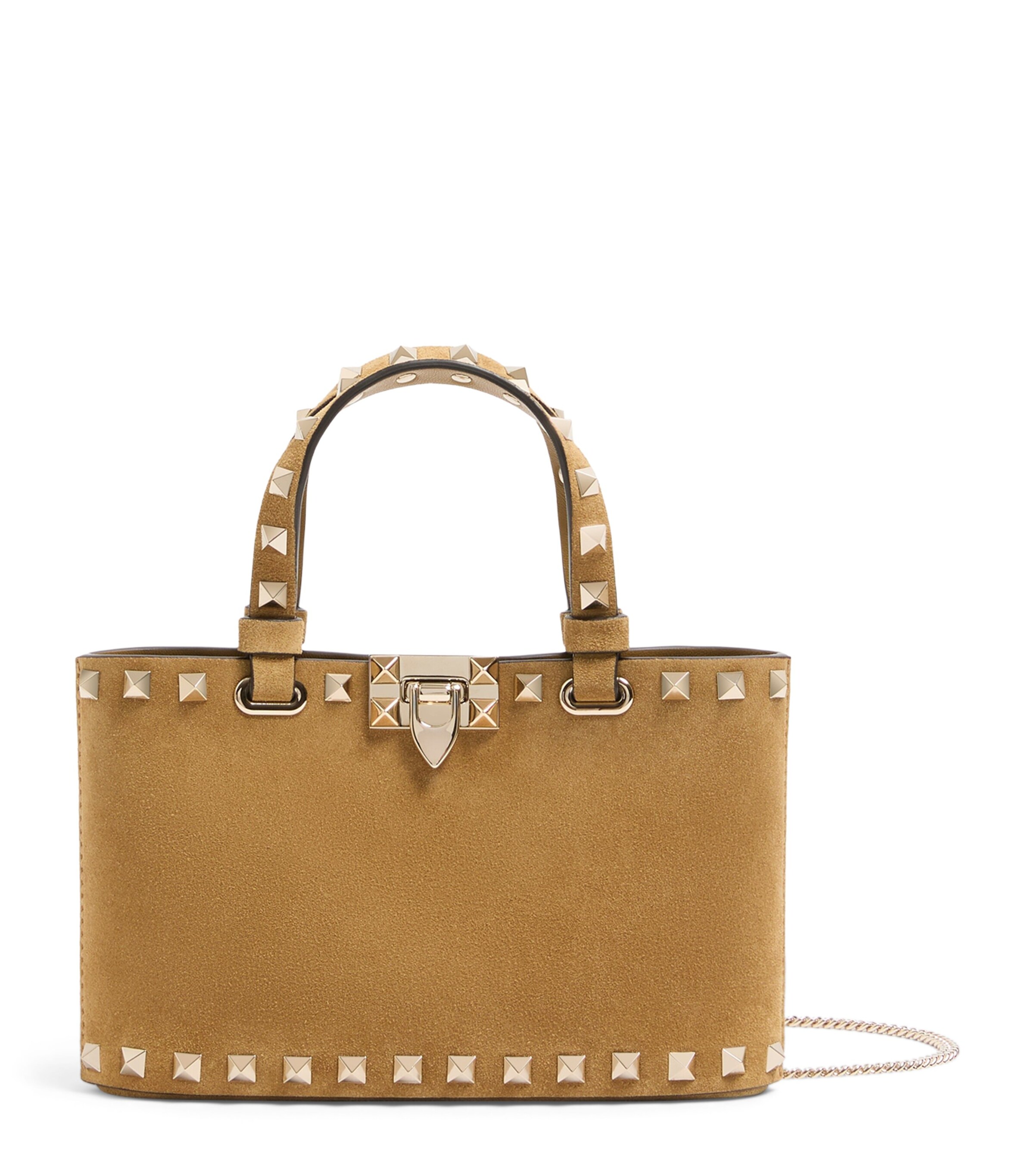 Valentino Garavani Mini Leather Rockstud Tote Bag Rdx Image 1
