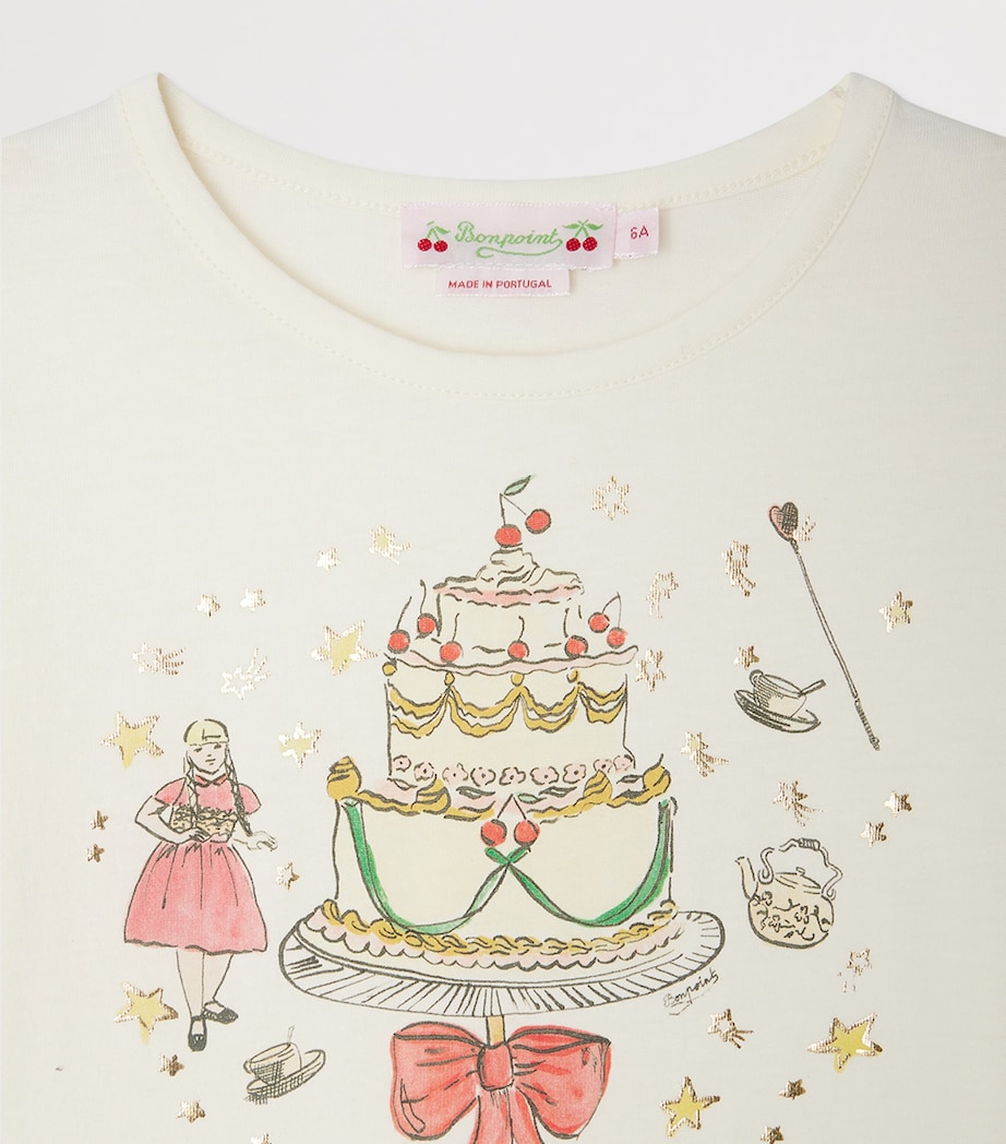 Printed Tidjiane Long-Sleeve T-Shirt (4-14 Years) UPB BLANC LAIT Image 3