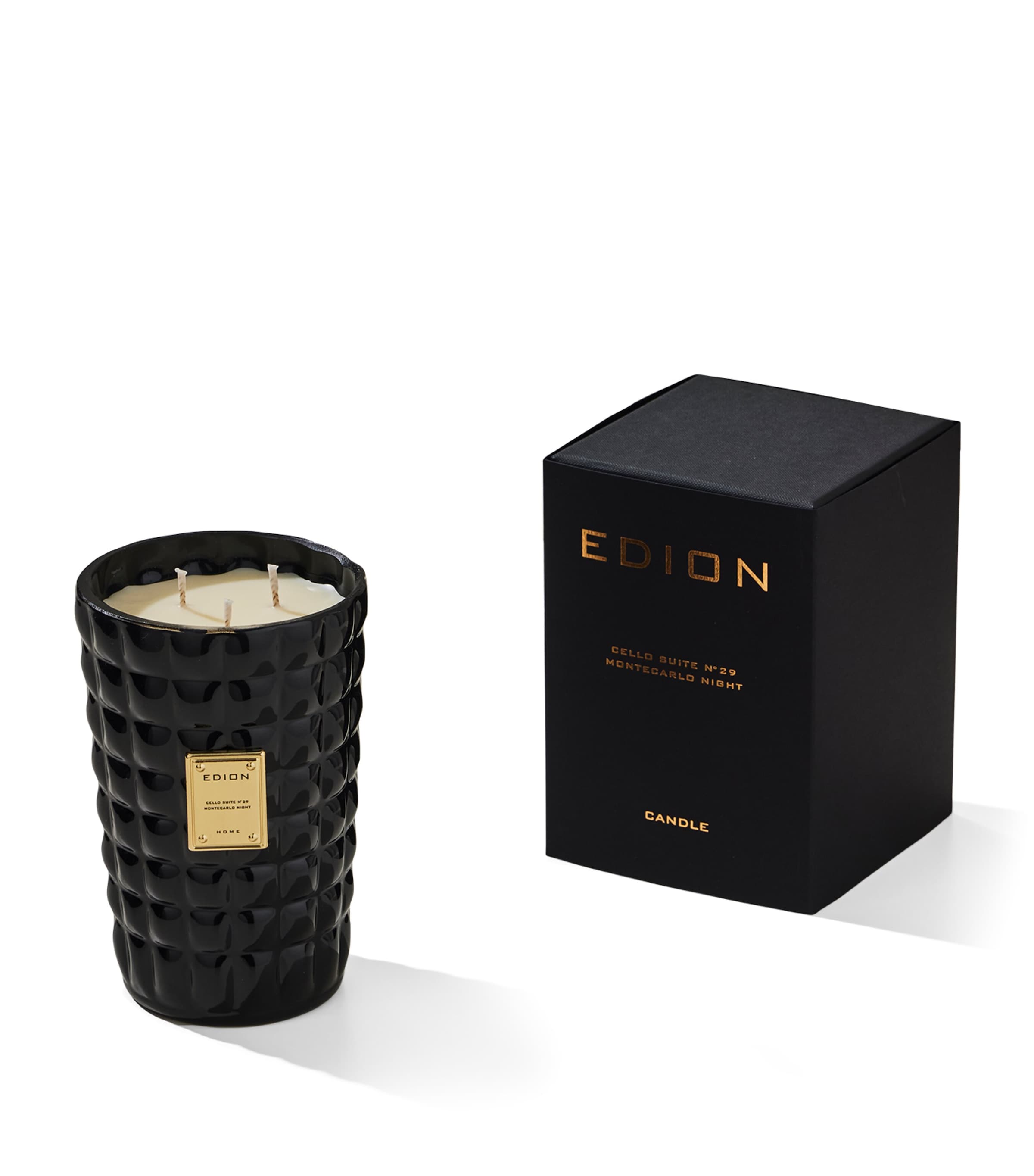 Edion Montecarlo Night Candle In Black