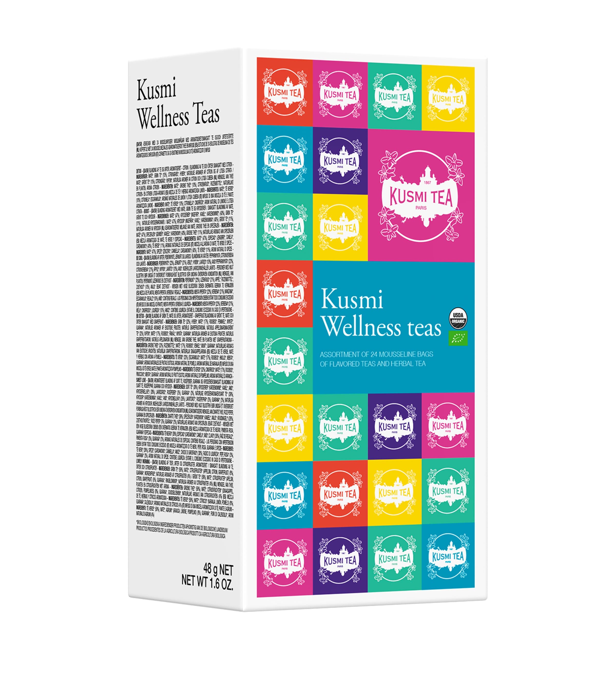 Kusmi Wellness Tea Selection (24 Tea Bags) | Tea | Food | Free From | Designers | Kusmi | Tea Bags