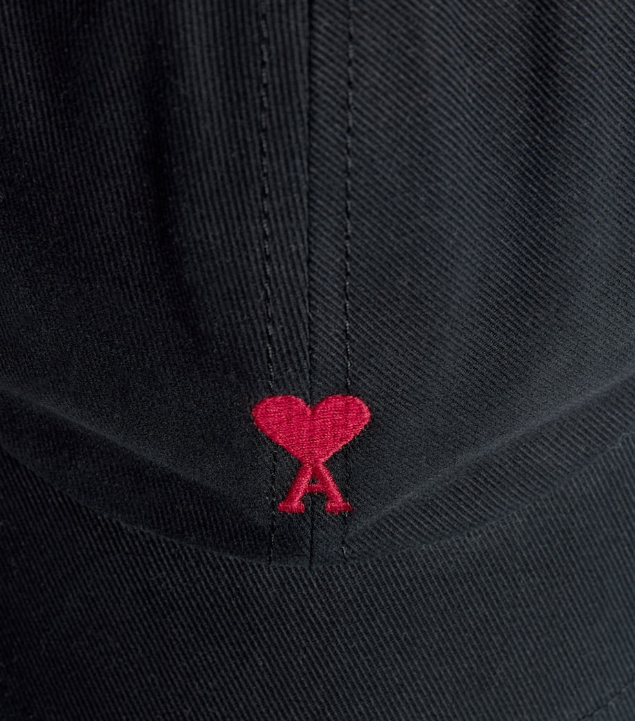 AMI Paris Ami de Coeur Cap : Noir Image 3