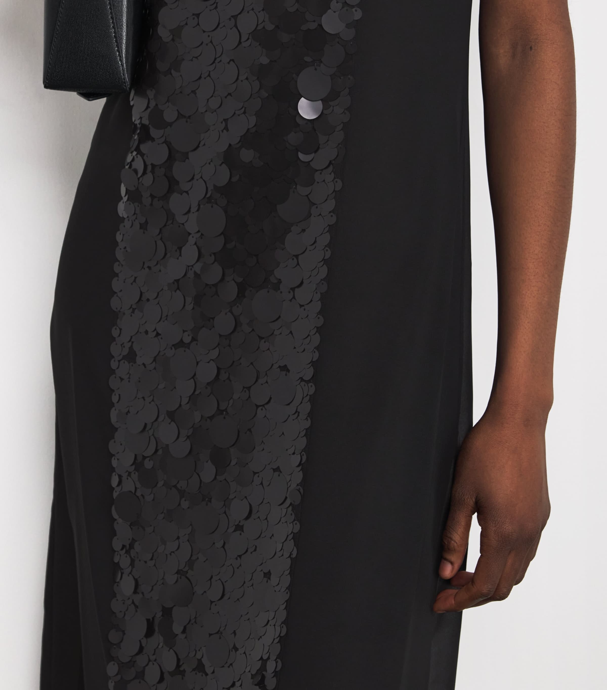 Chiffon Boulle 2-Piece Midi Dress BLACK Image 4