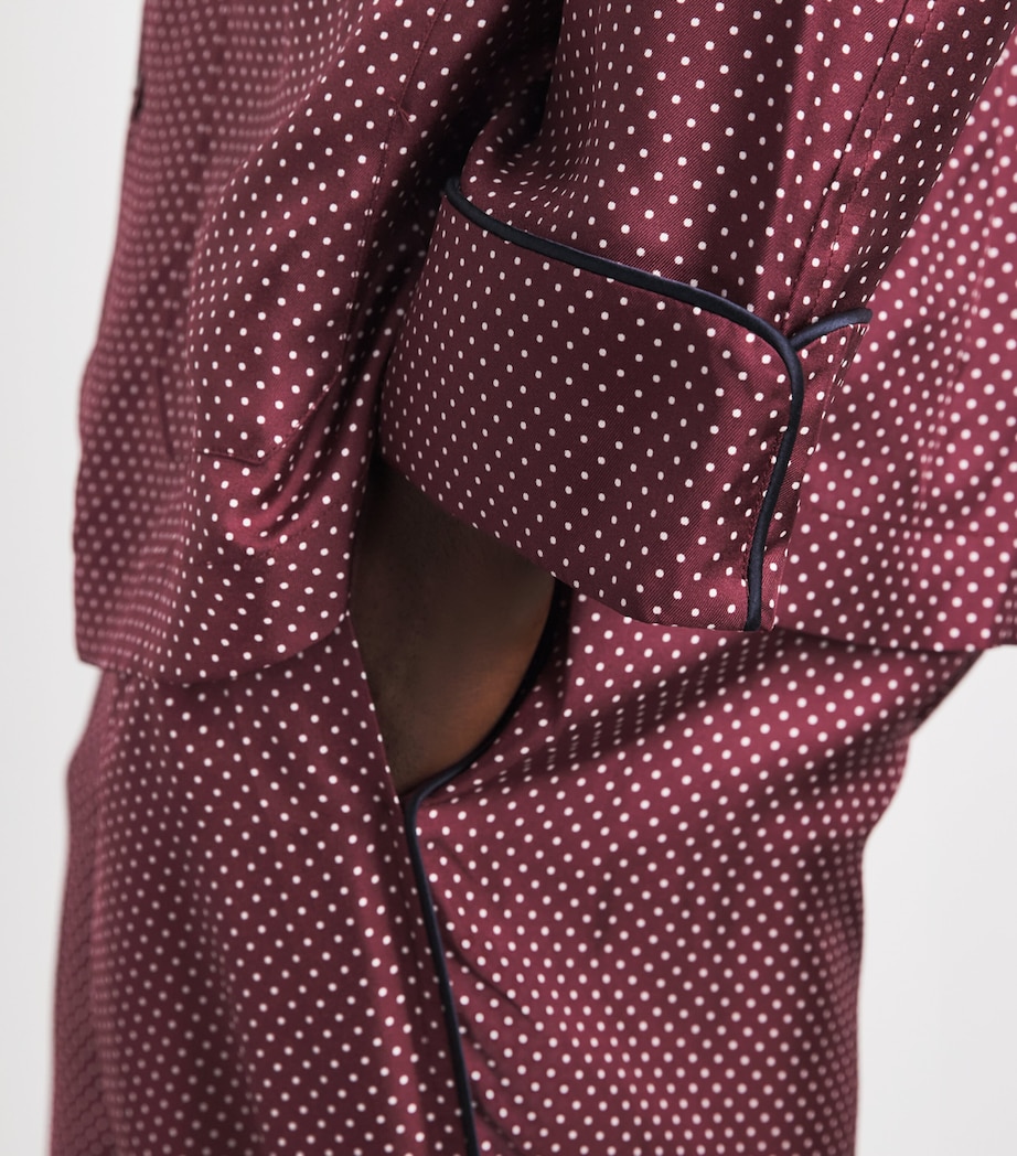 Olivia von Halle Mens Silk Polka Dot Laurent Pyjama Set Bastien Image 3