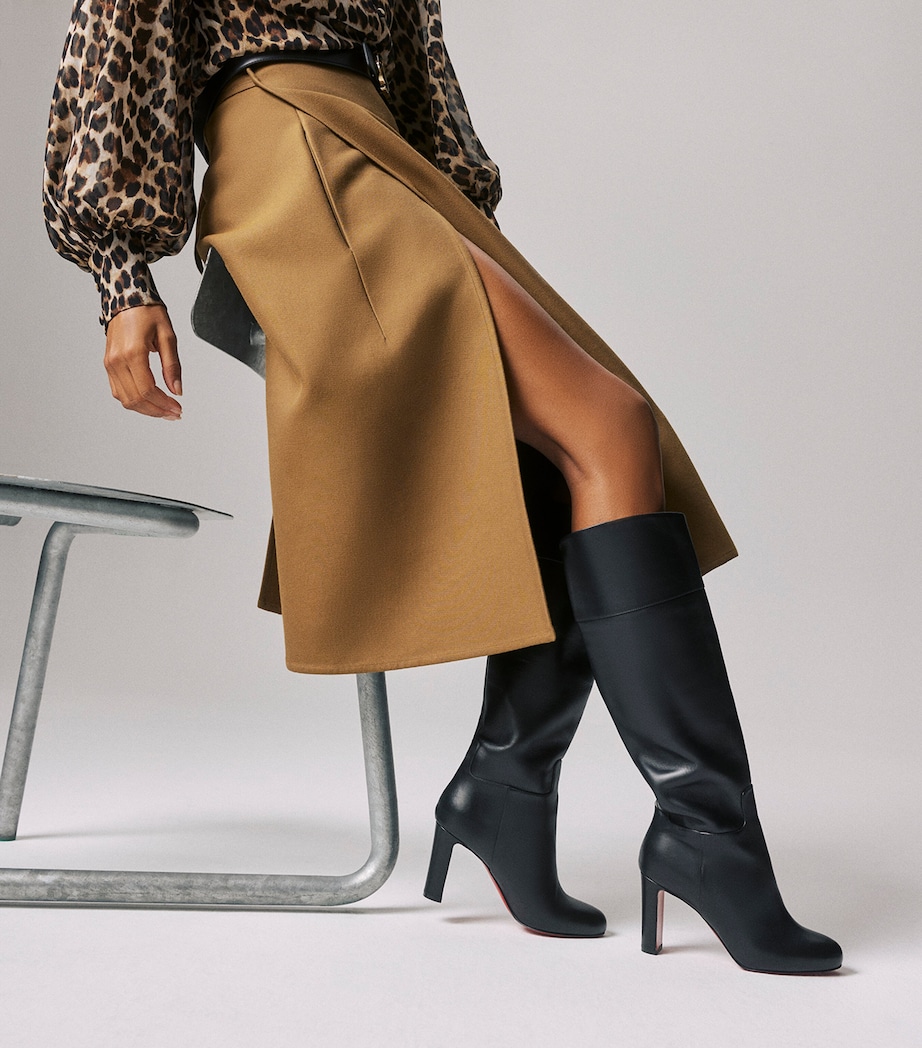 Loo Botta Leather Knee-High Boots 85 BK01 Image 2