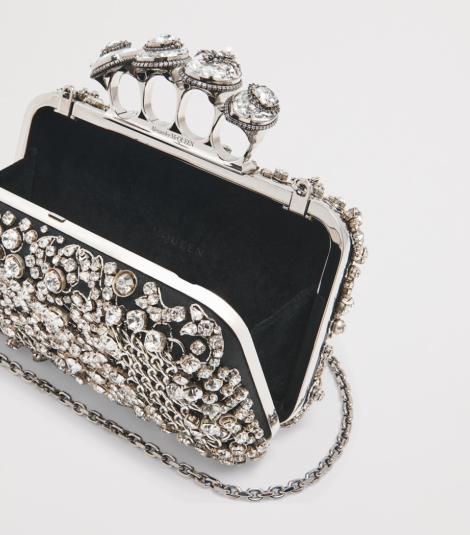 Embellished Skull Knuckle Clutch Bag 1090 Image 5