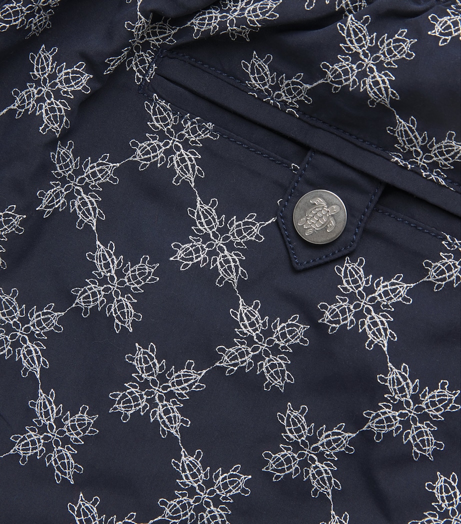 Diamond Turtle Embroidered Mistral Swim Shorts 390 NAVY Image 5