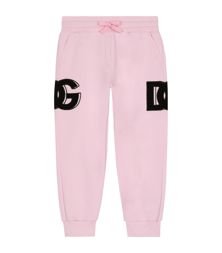 Dolce&Gabbana Kids Cotton Sweatpants (2-6 Years) Pill Rose Image 1