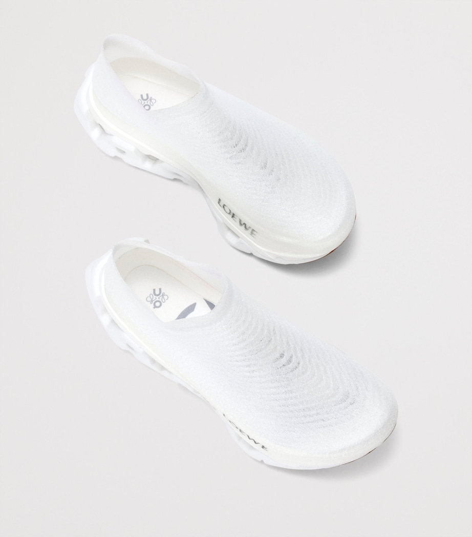 LOEWE Mens x On Lightspray Cloudmonster Sneakers White/silver Image 3