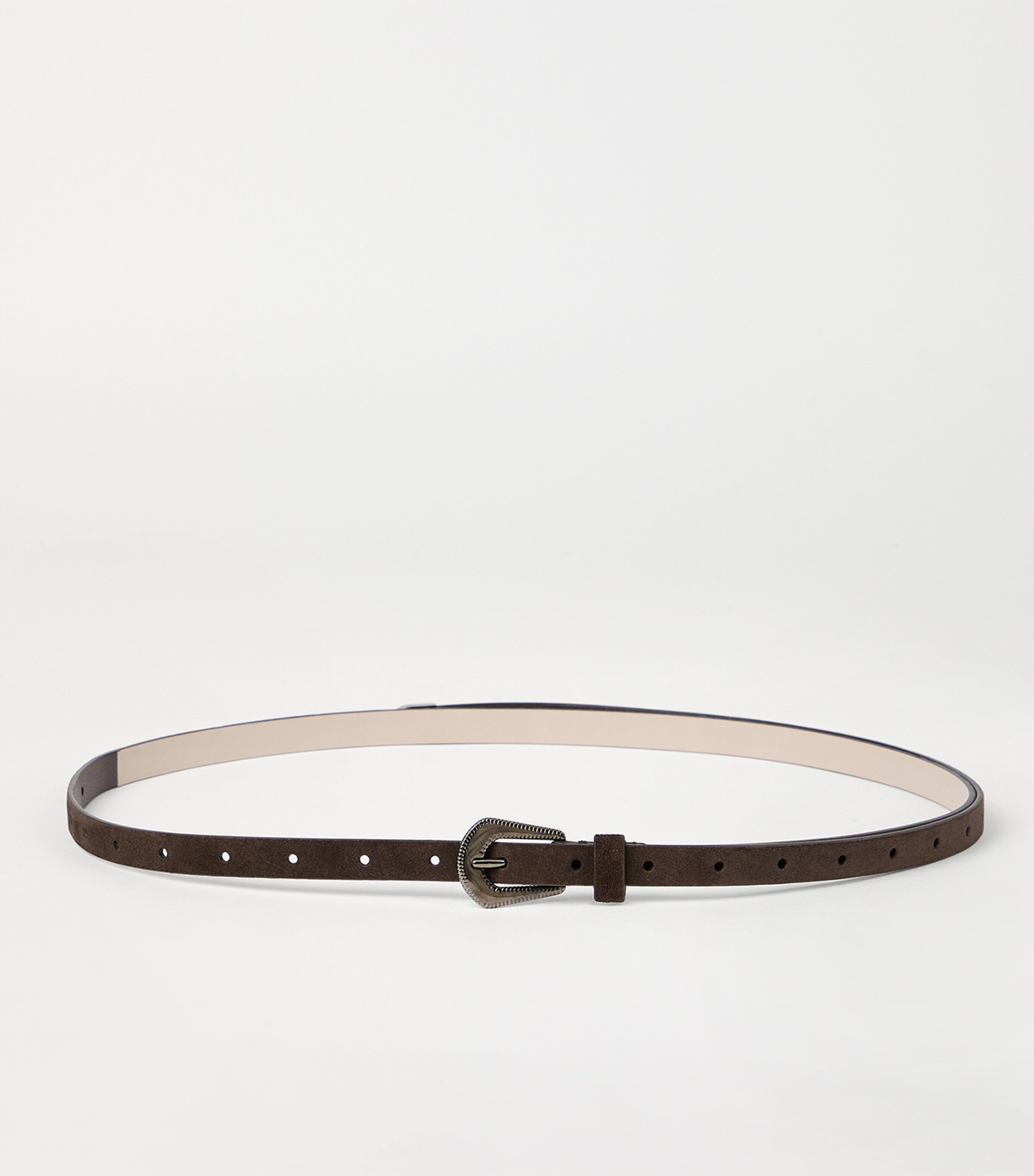 Brunello Cucinelli Leather Slim Belt Image 2