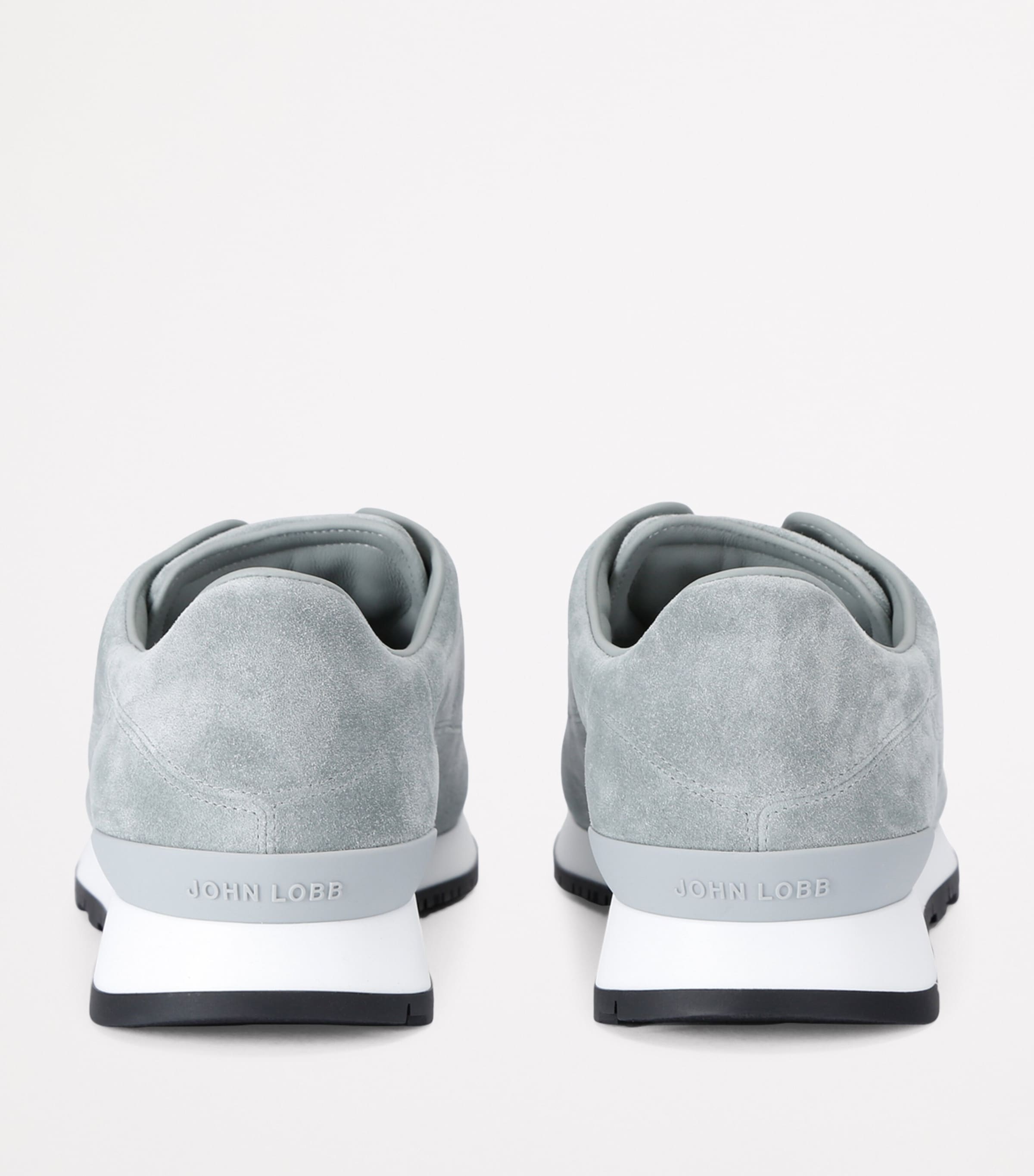 John Lobb Suede Lift Slip-On Sneakers Pale Blue Image 2