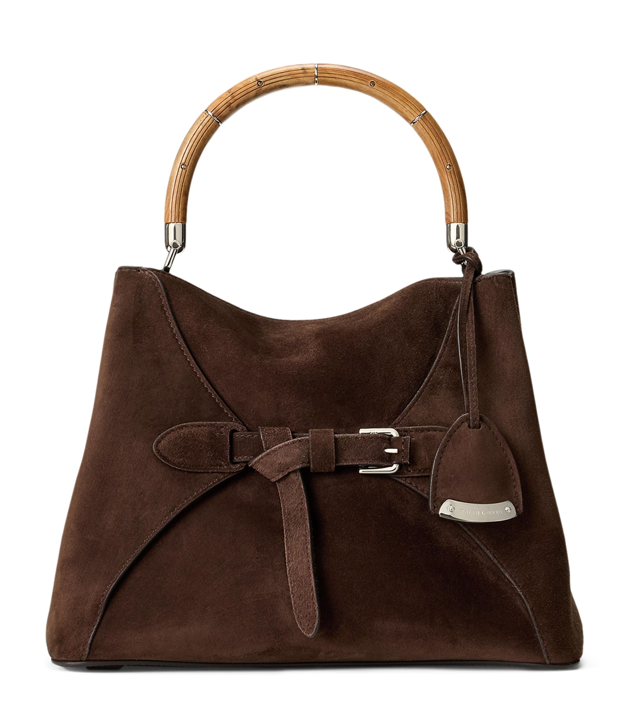 Ralph Lauren Calfskin The Ralph Top-handle Bag In Brown
