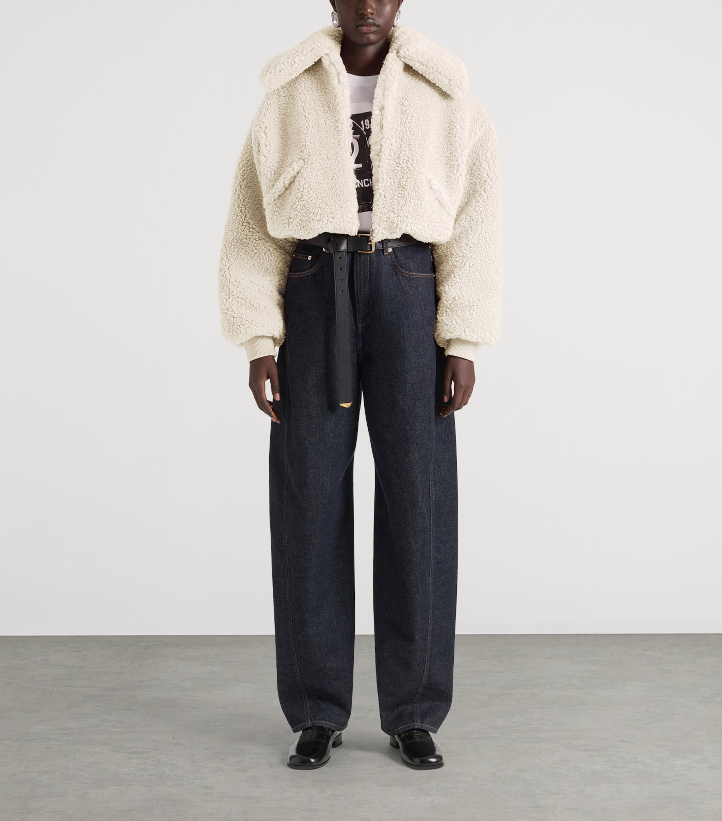 Fleece Bomber Jacket NATURAL Image 2