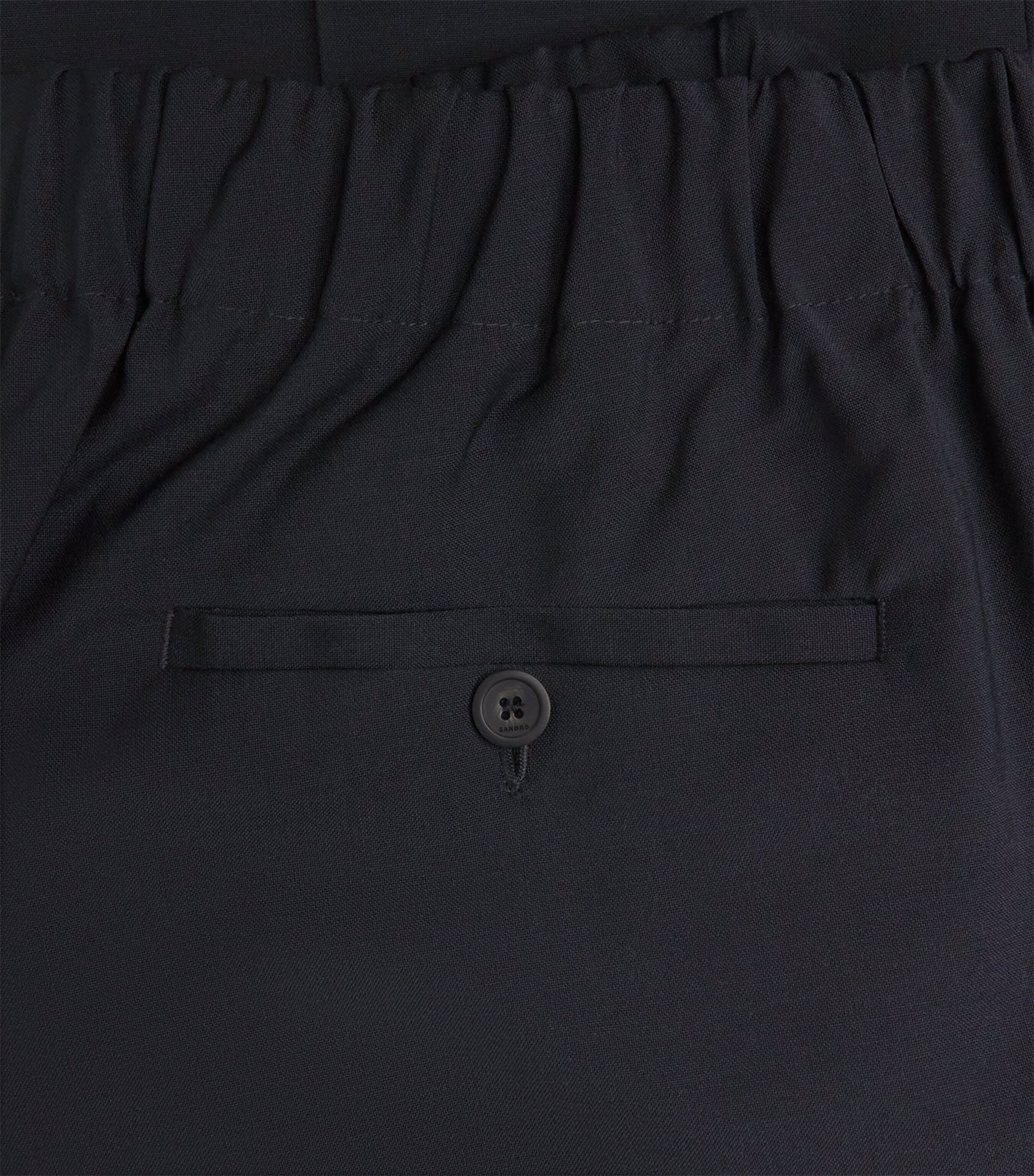 Wide-Leg Trousers NAVY BLUE Image 5