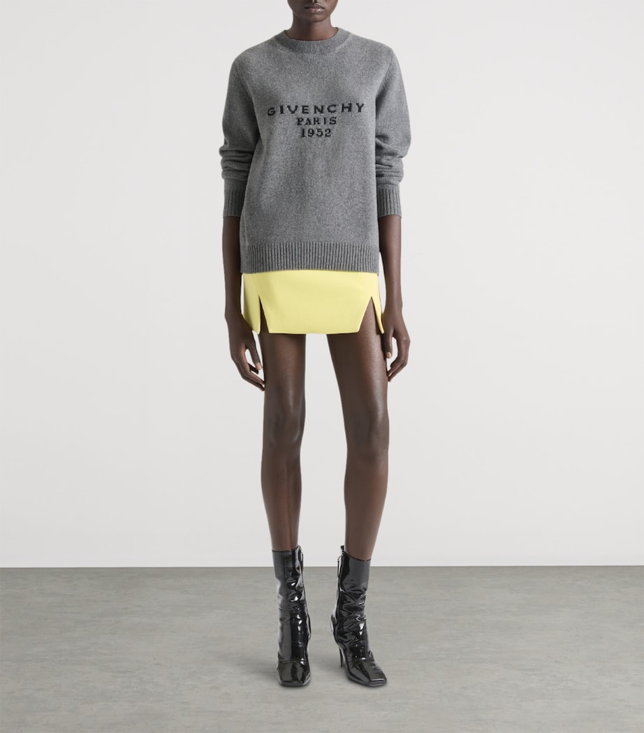 Wool-Blend Mini Skirt ACID YELLOW Image 2