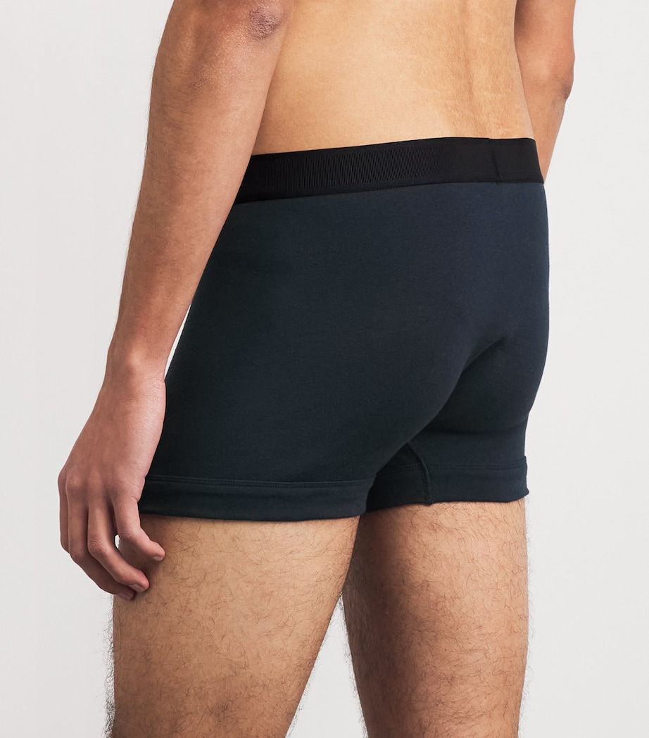 TOM FORD Mens Stretch-Cotton Boxer Briefs (Pack of 2) Black / Navy Image 3