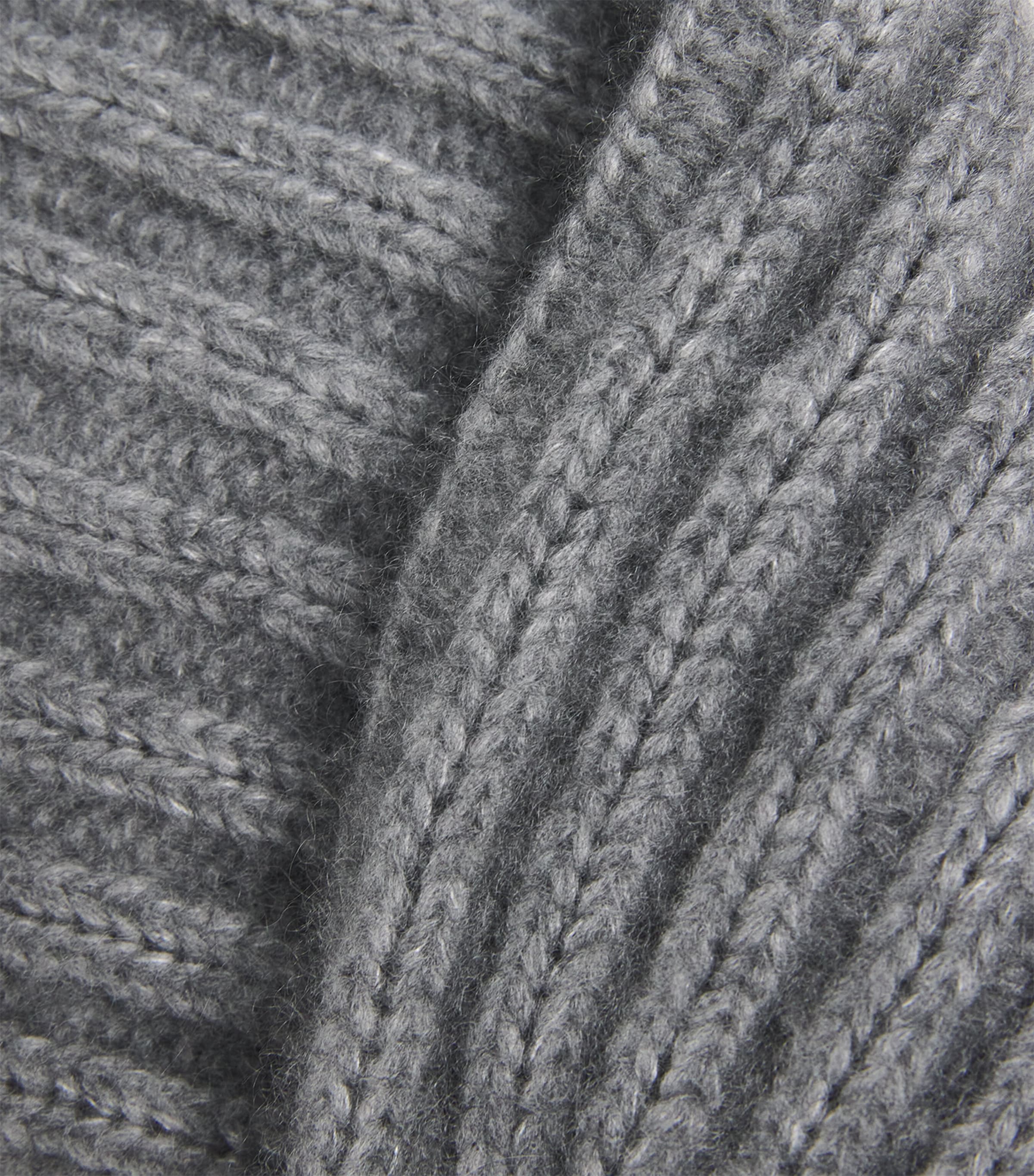 Johnstons Of Elgin Cashmere-Silk Ribbed Beanie Cloud Klein Image 3