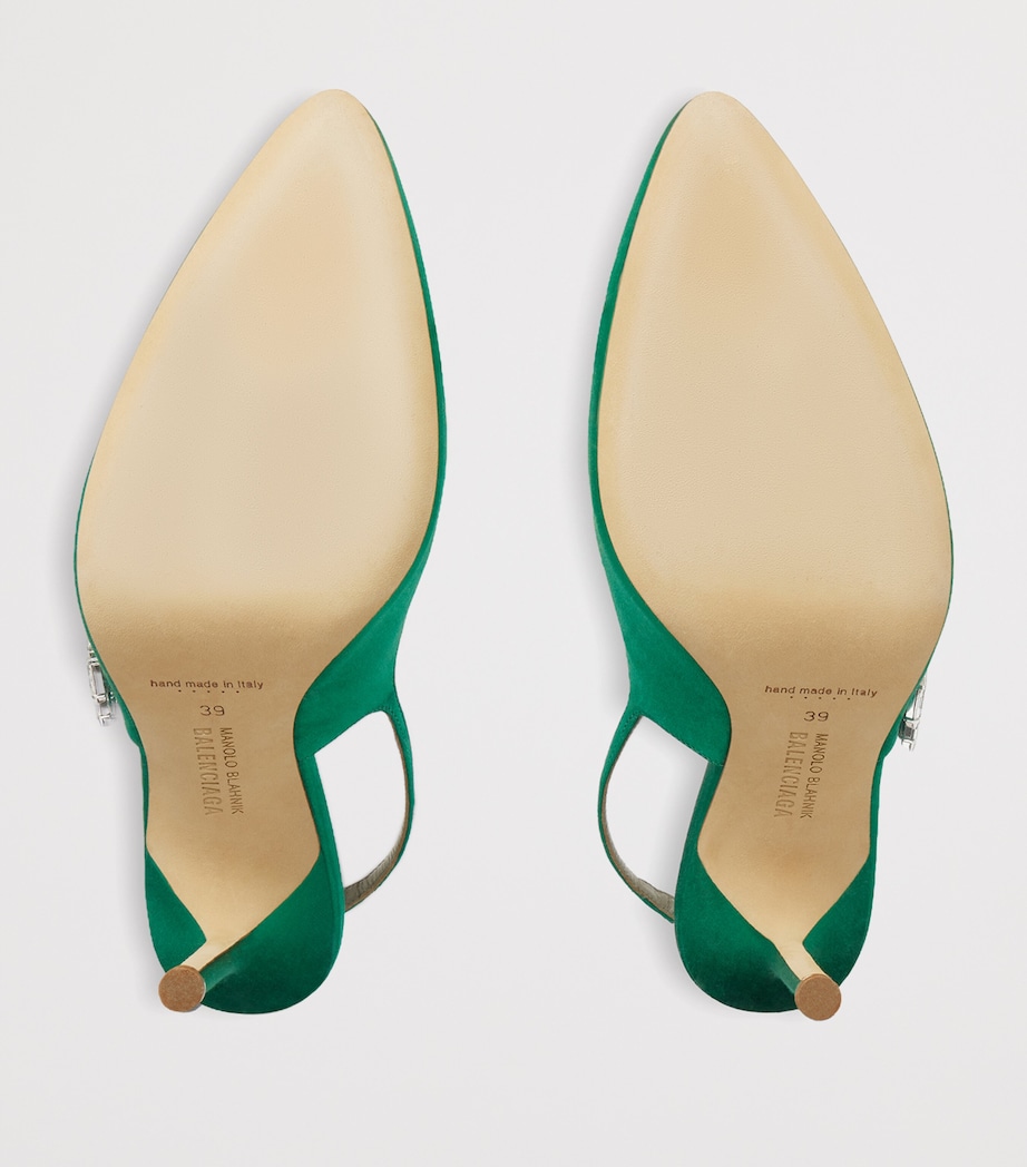Balenciaga x Manolo Blahnik Embellished Slingback Heels 105 Image 7