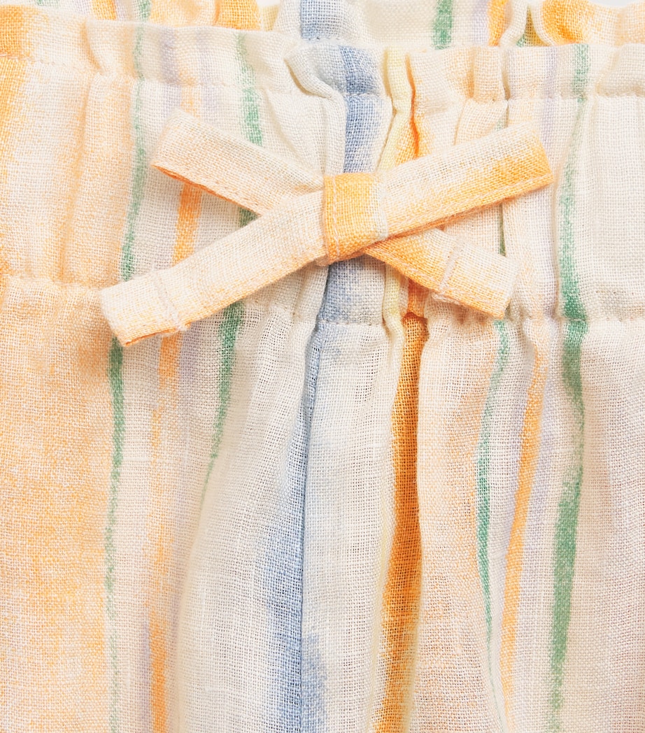 Ralph Lauren Kids Linen Stripe Wide-Leg Trousers (7-16 Years) Image 3