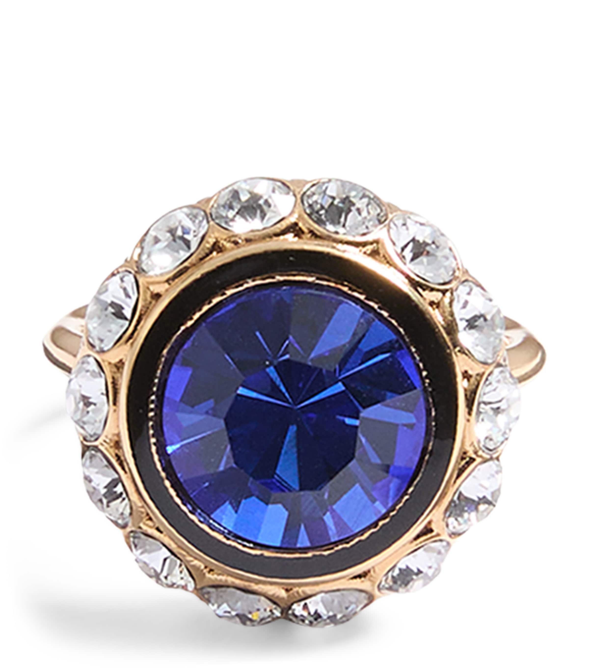 Valentino Garavani VLogo Signature Crystal Ring | Fashion Jewellery | Rings | Designers | Valentino Garavani | Men Clothing | Knitwear | Cardigans | Women Clothing | Skirts | Mini Skirts | Women Shoes | Boots | Biker Boots