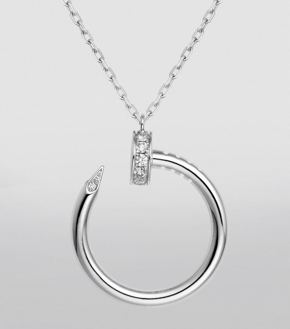 White Gold and Diamond Juste un Clou Necklace WHITE GOLD Image 5
