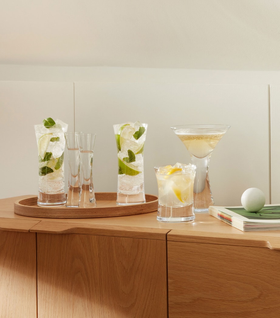 Set of 2 Moya Cocktail Glasses (170ml) CLEAR Image 2