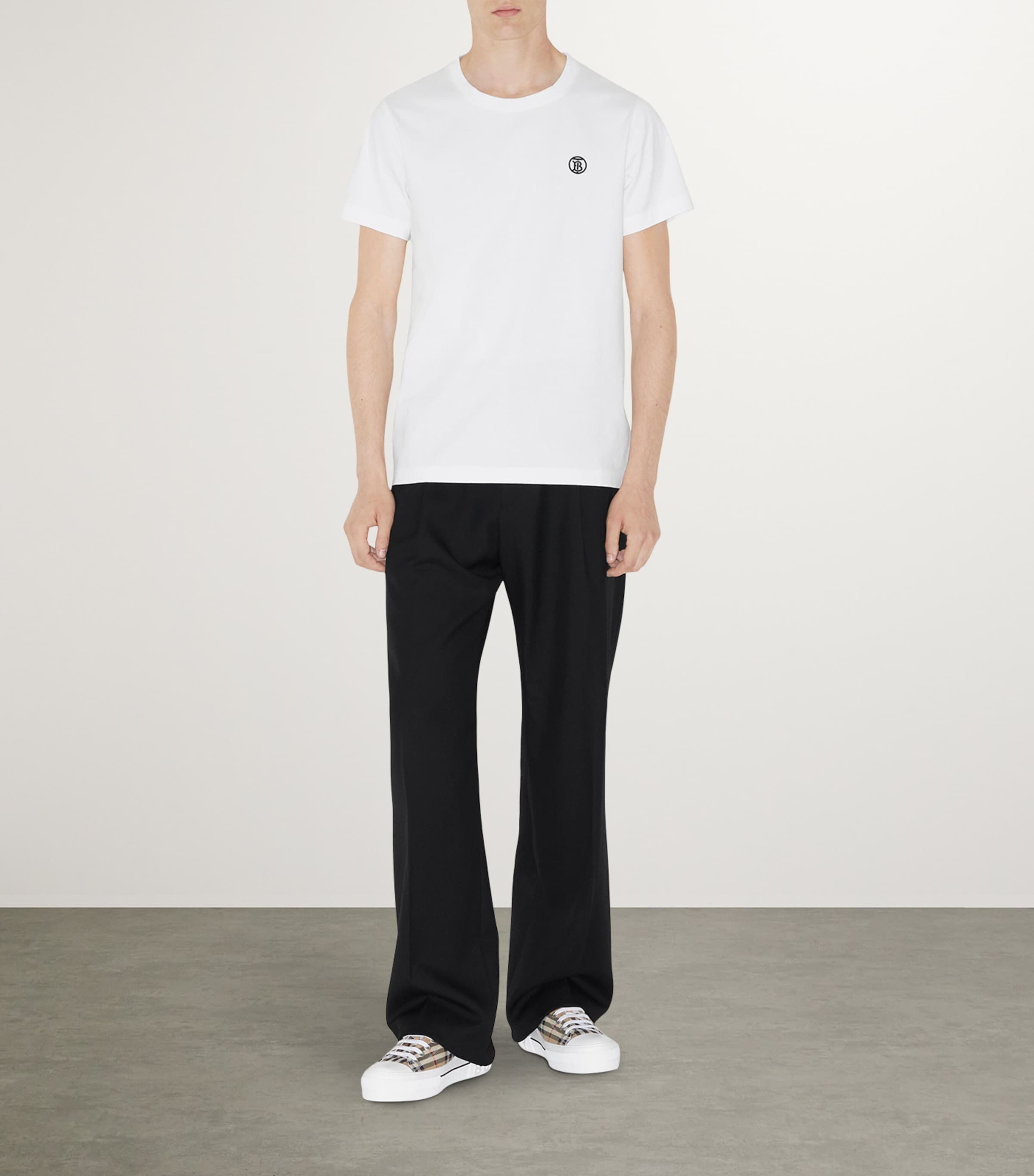 Cotton Check Sneakers ARCHIVE BEIGE IP CHK Image 2